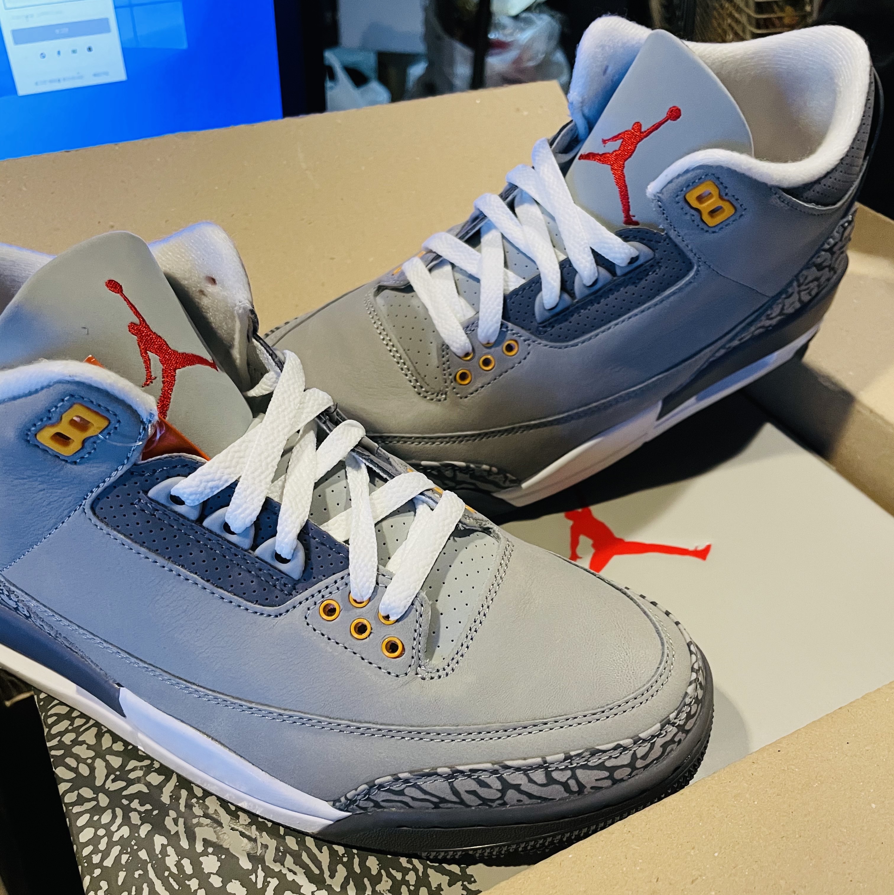 Jordan 3 Retro Cool Grey 착용 스타일 - 1