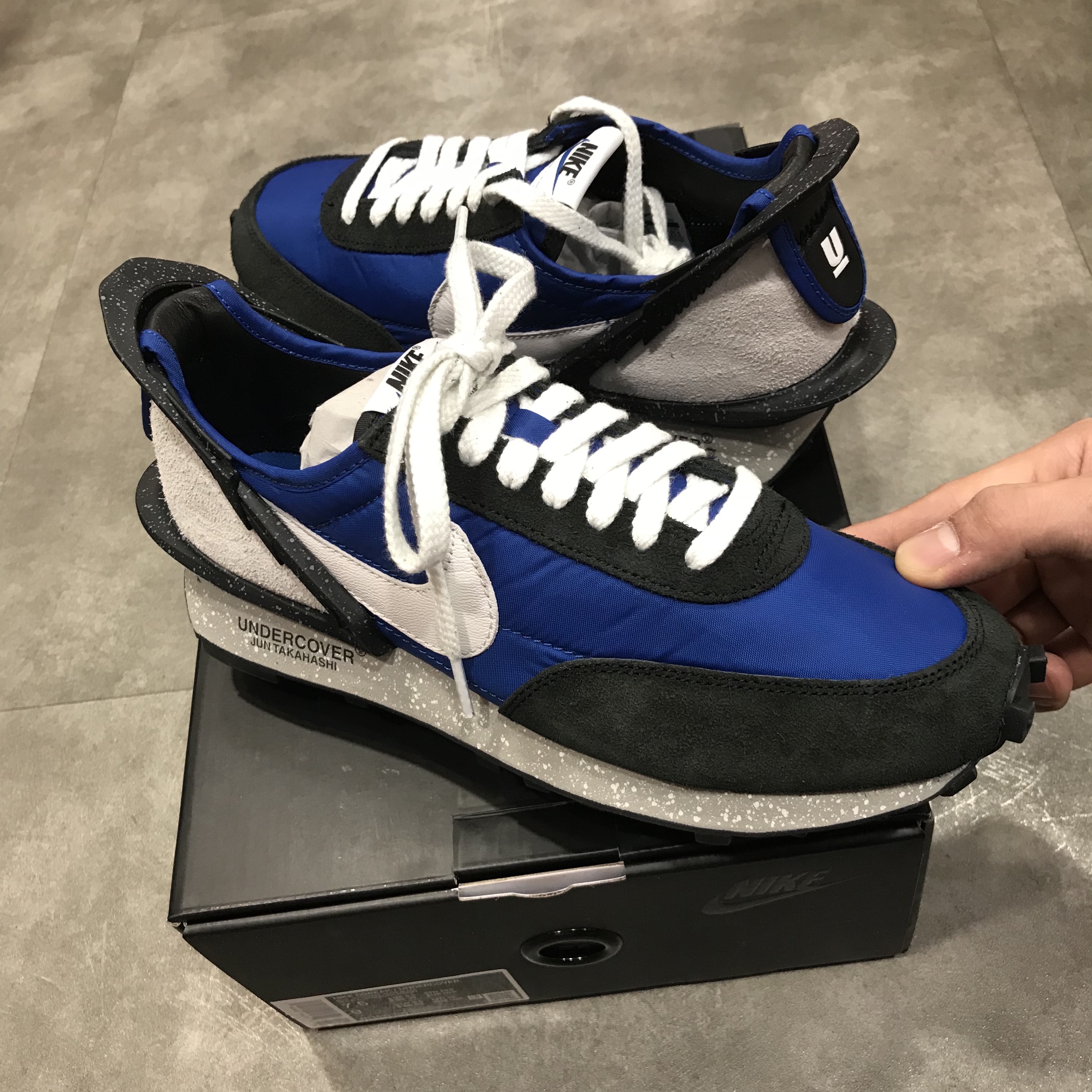 Nike x Undercover Daybreak Blue Jay 착용 스타일
