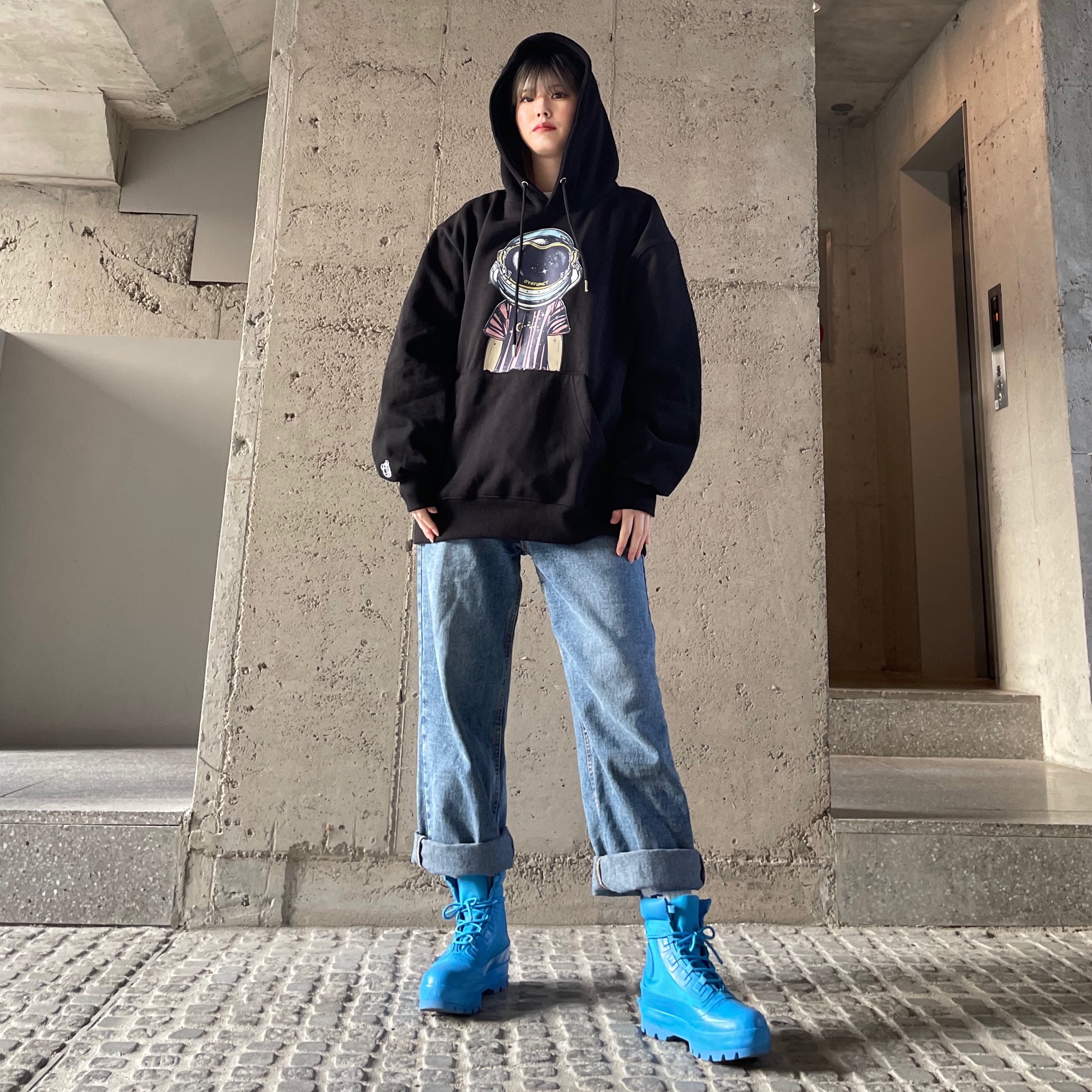 Converse x Ambush Chuck Taylor All Star Duck Boot Blithe 착용 스타일 - 2