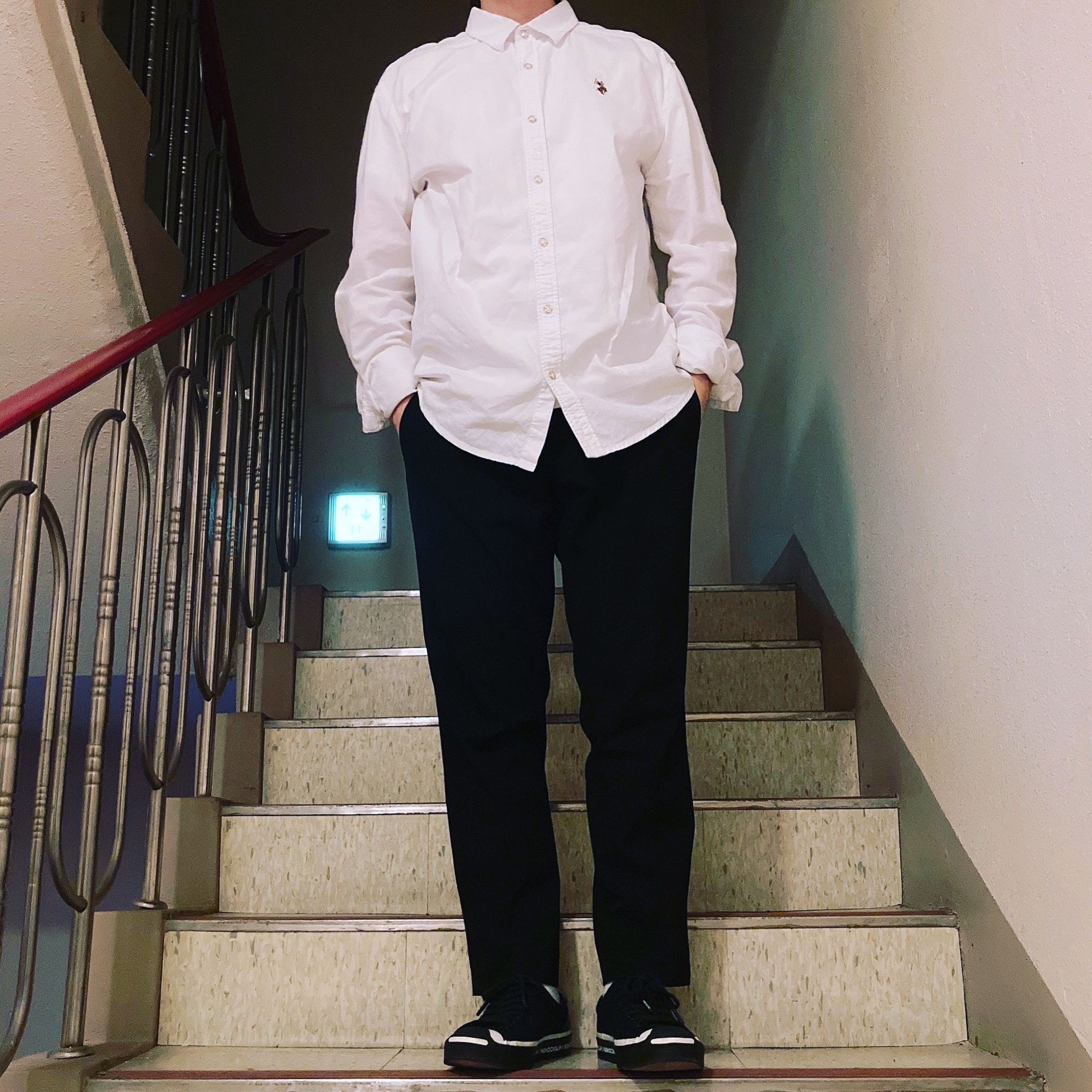 Converse x Neighborhood Jack Purcell Ox Motorcycle 착용 스타일