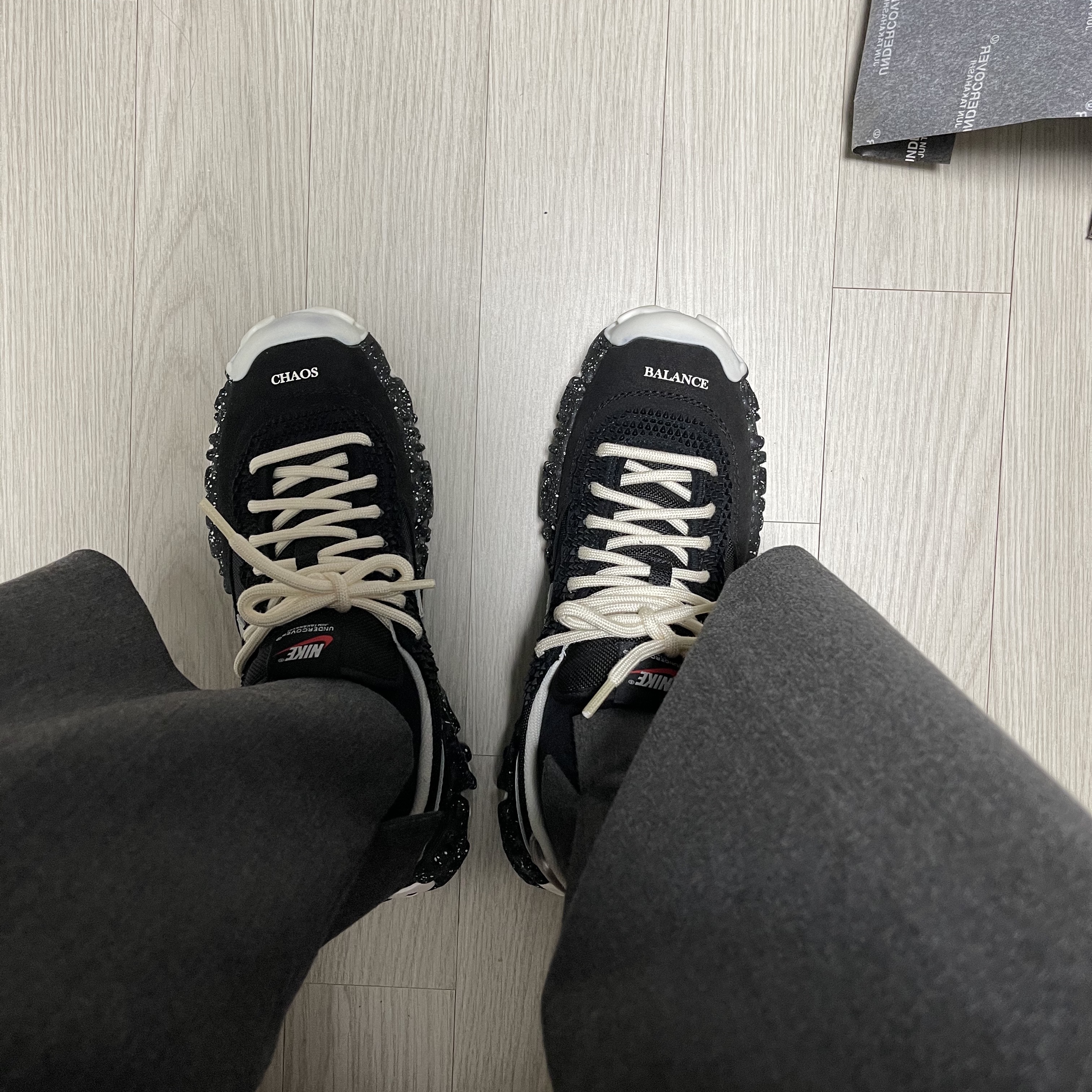 Nike x Undercover Overbreak SP Black 착용 스타일 - 2