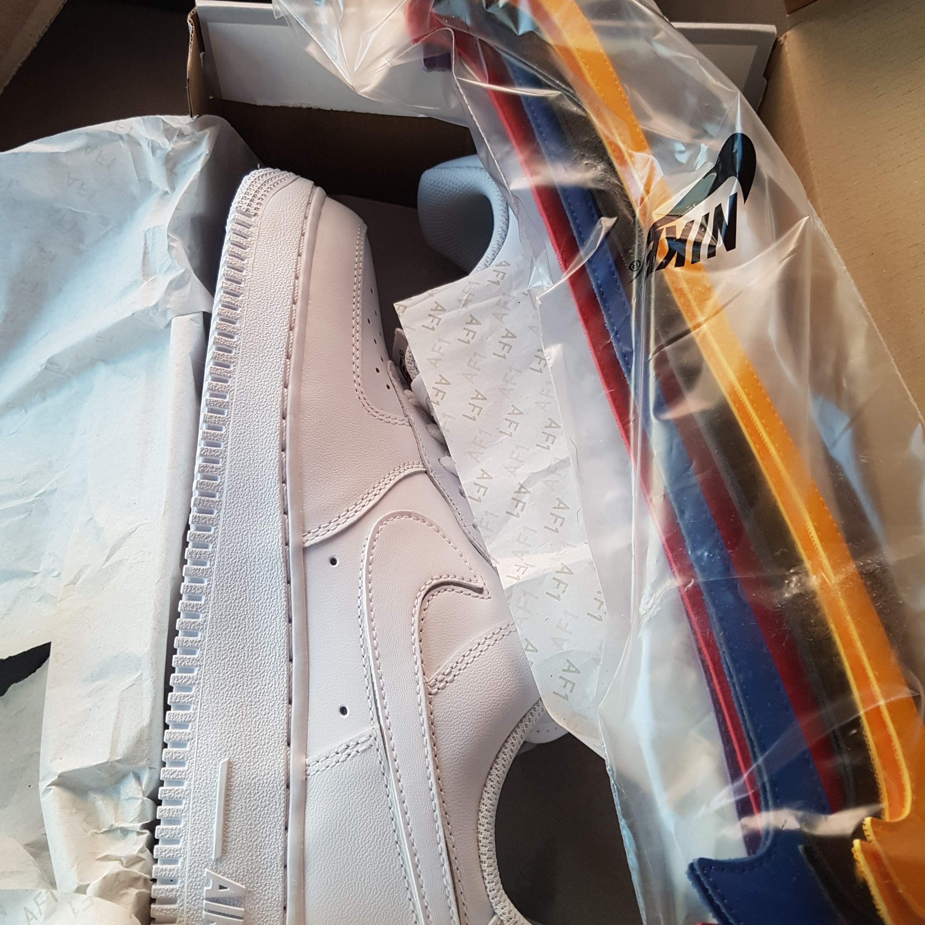 Nike x Off-White Air Force 1 Low The Ten, Nike Air Force 1 Low Swoosh Pack All-Star 2018 White 착용 스타일 - 2