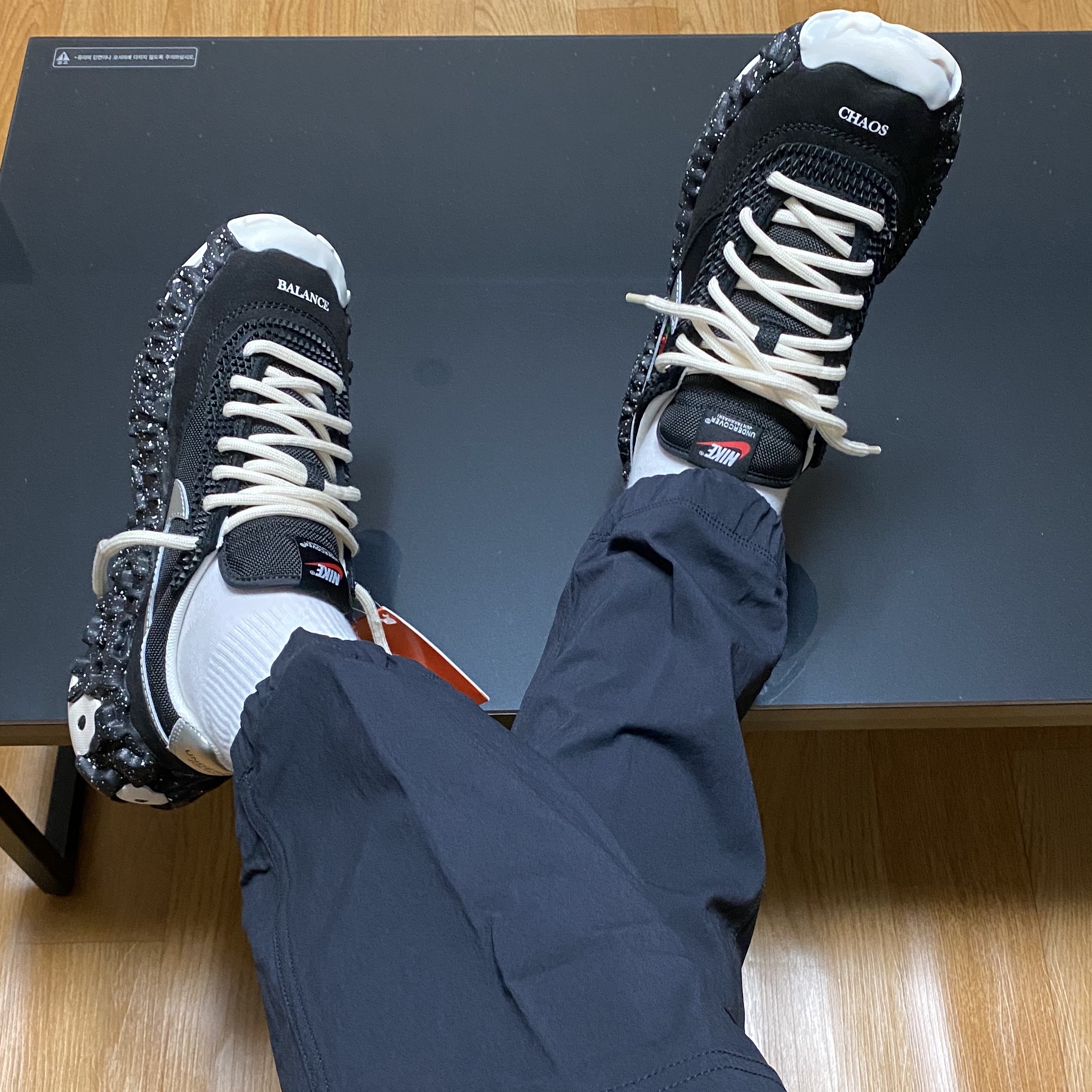 Nike x Undercover Overbreak SP Black 착용 스타일 - 2