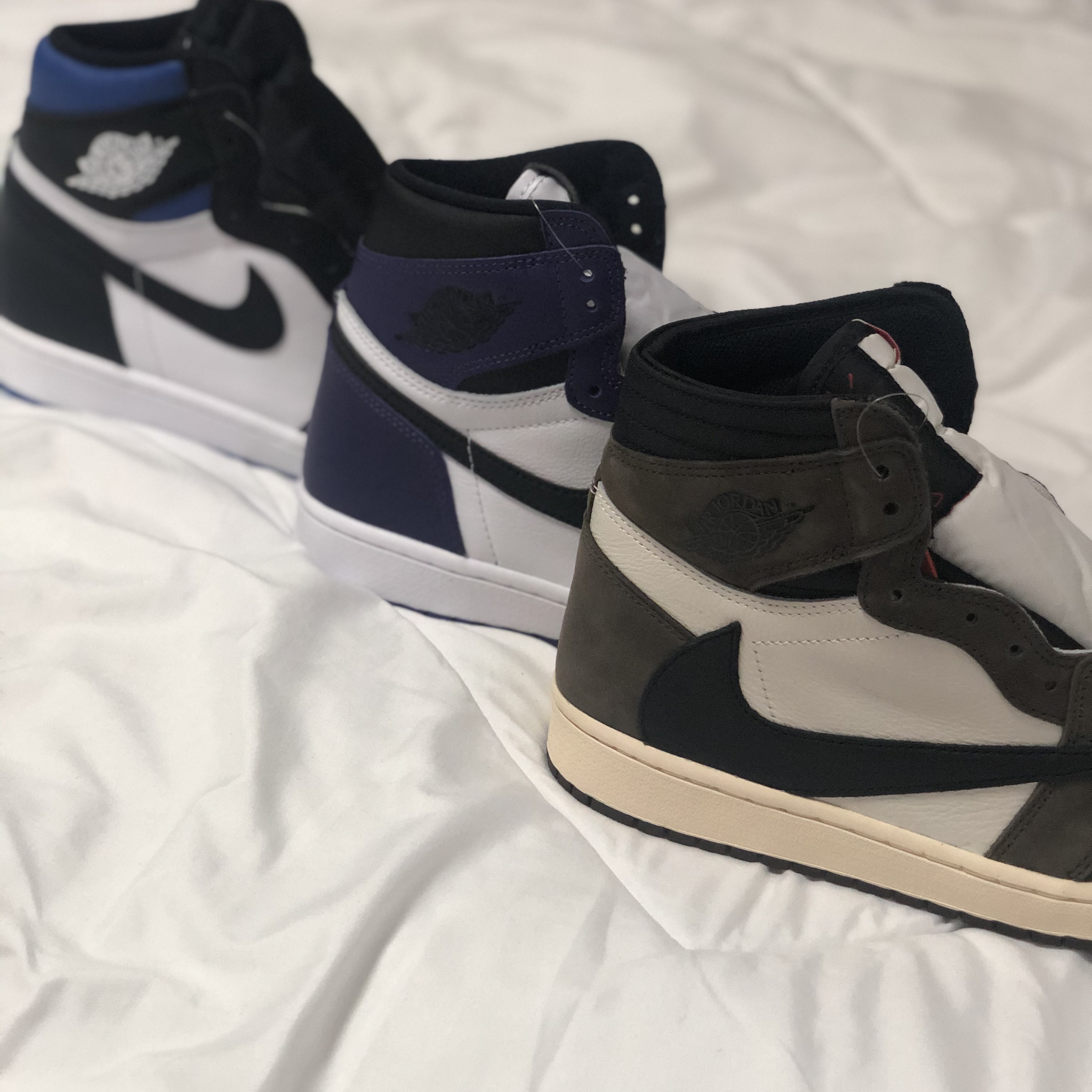 Jordan 1 Retro High OG Royal Toe, Jordan 1 Retro High OG Court Purple 2020 착용 스타일