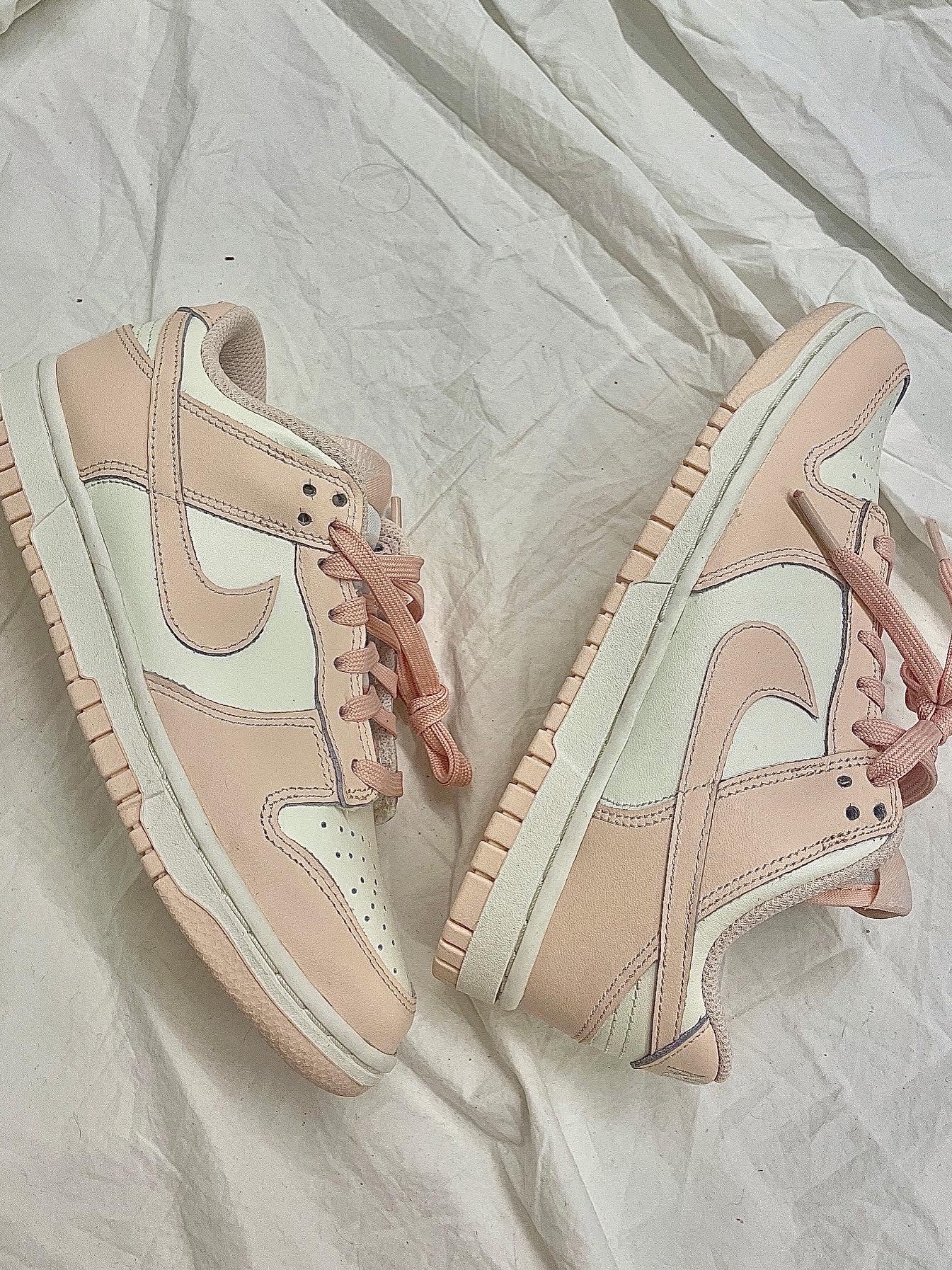 (W) Nike Dunk Low Orange Pearl 착용 스타일 - 5