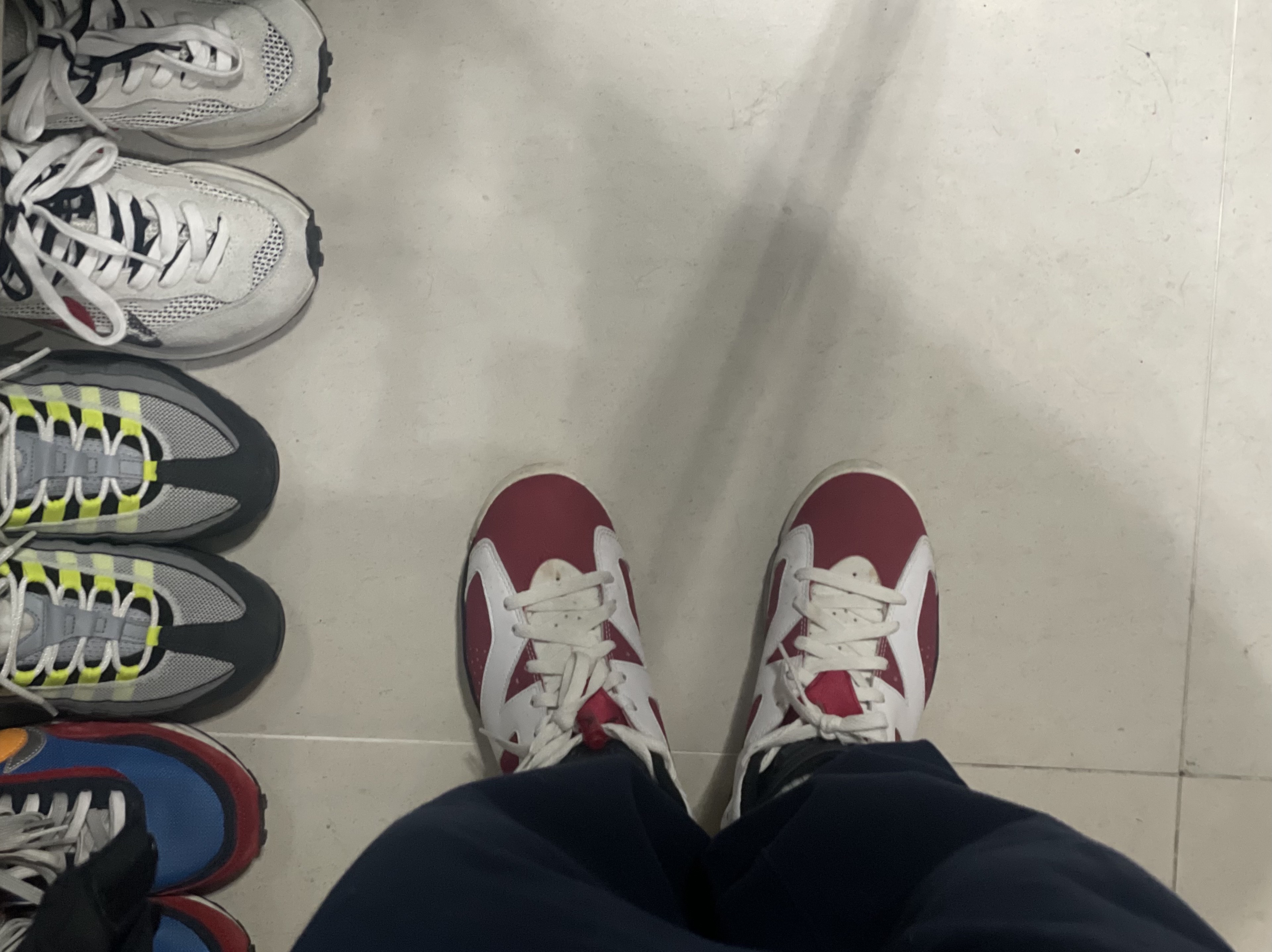 Nike x Sacai VaporWaffle Royal Fuchsia, Nike x Sacai LDWaffle Blue Multi 착용 스타일