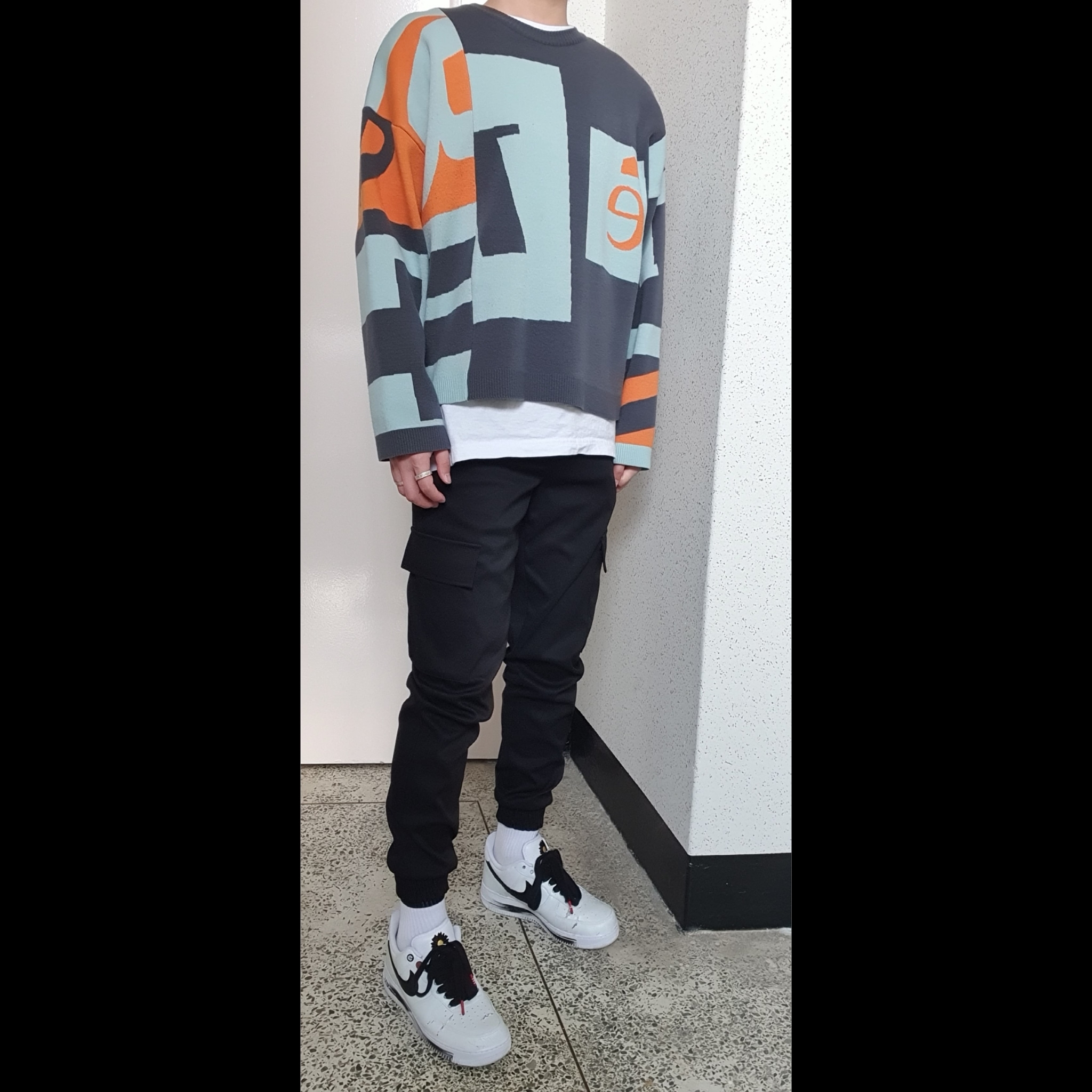 Nike x Peaceminusone Air Force 1 Low Para-Noise 2.0 착용 스타일