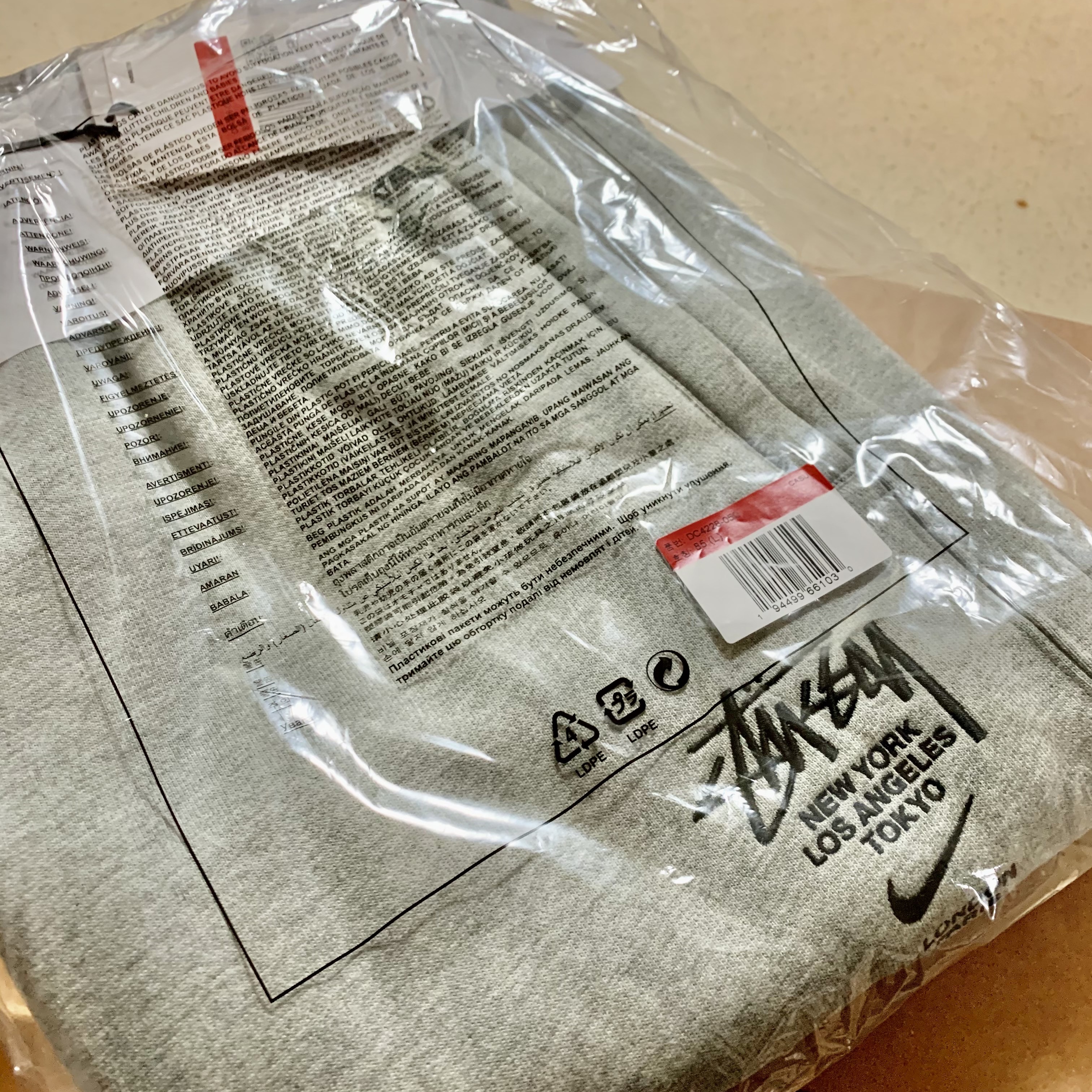 Nike x Stussy NRG ZR Fleece Pants Heather Grey - Asia 착용 스타일