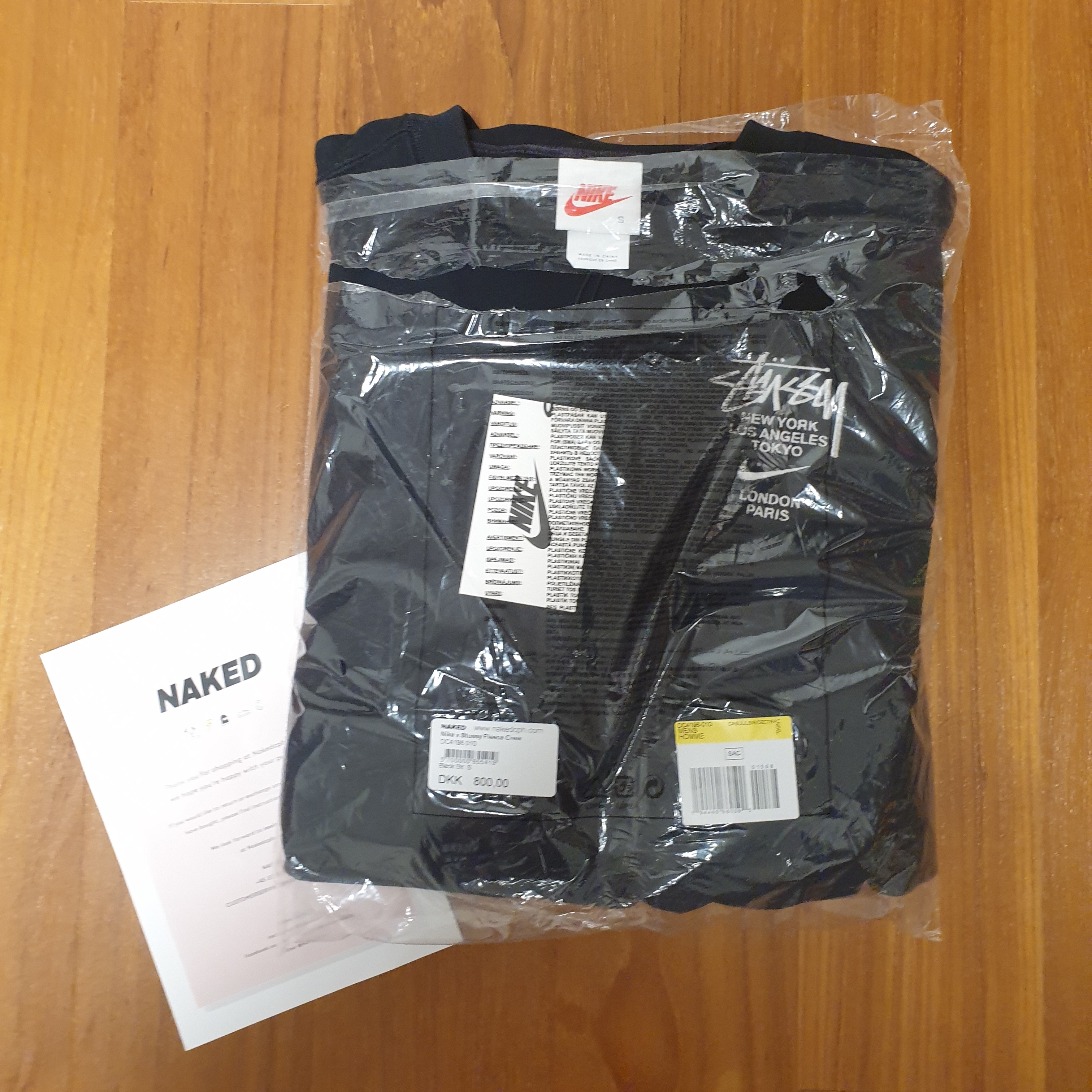 Nike x Stussy NRG ZR Fleece Crewneck Black - US/EU 착용 스타일 - 1