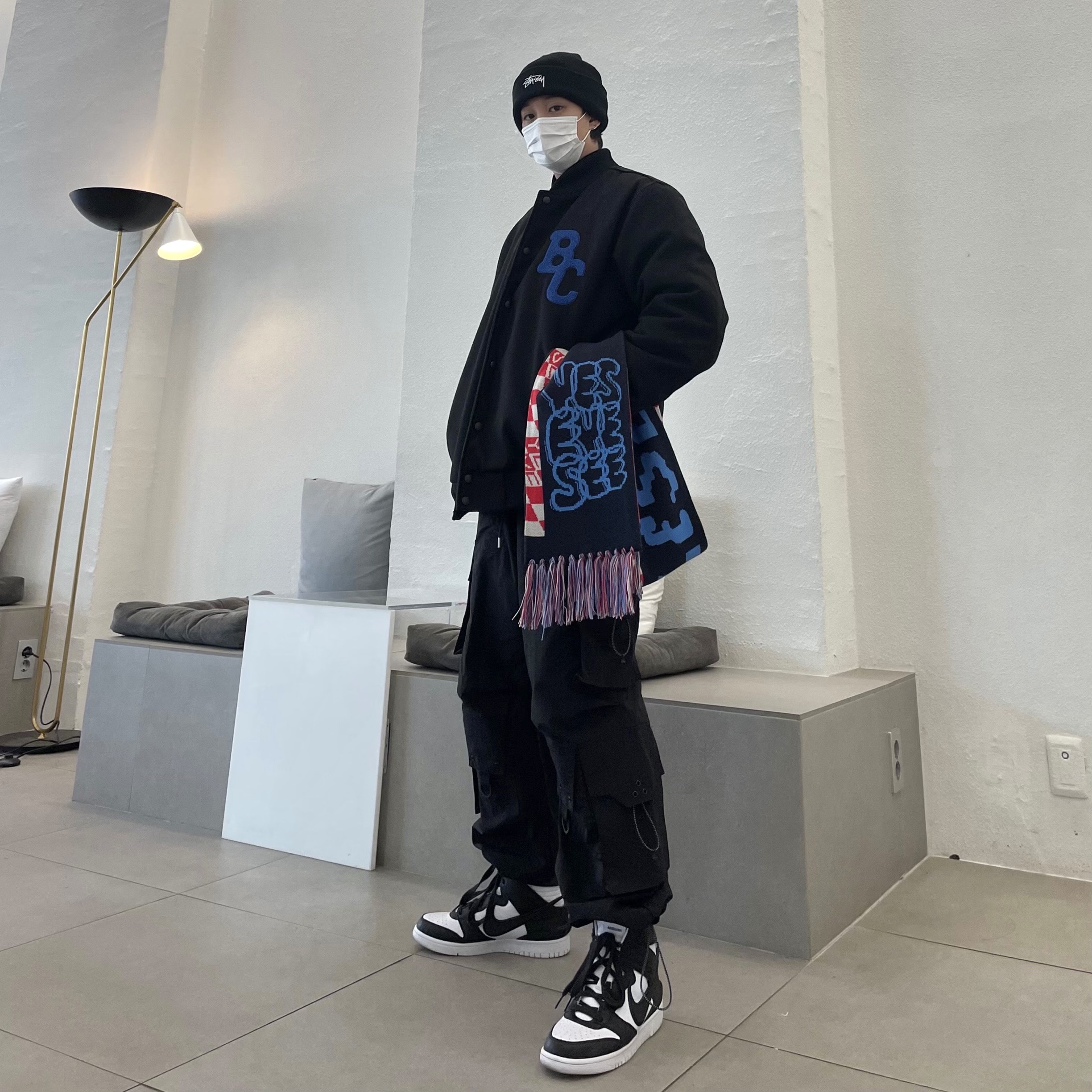 Nike x Ambush Dunk High Black 착용 스타일