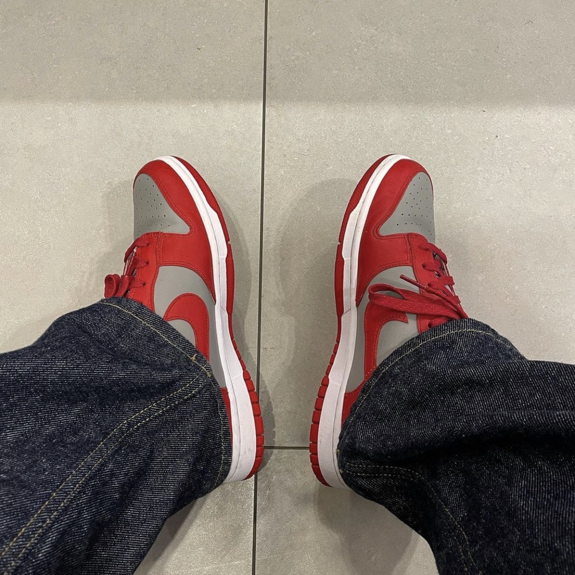 Nike Dunk Low Retro Medium Grey 착용 스타일