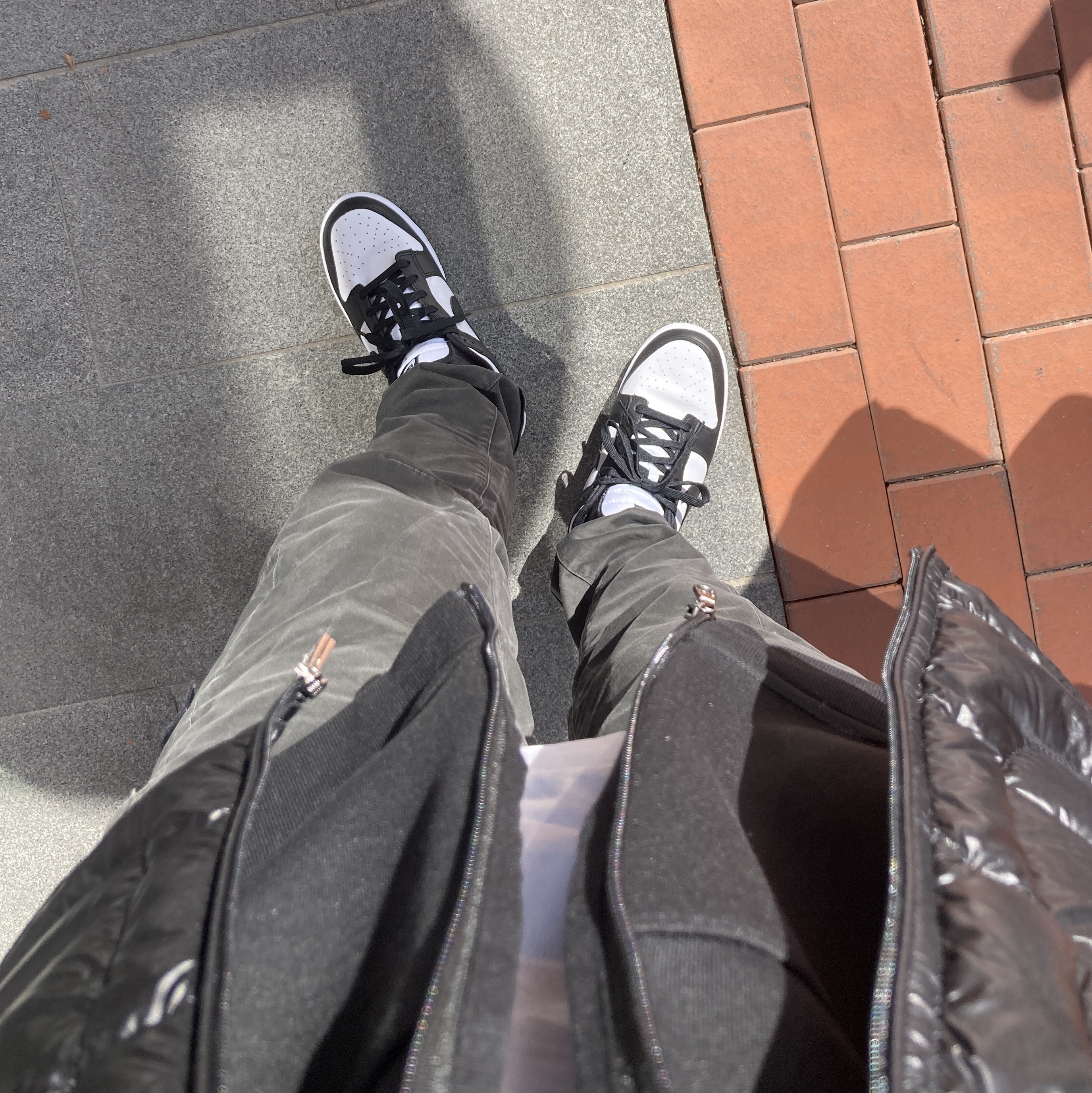 Nike Dunk Low Retro Black, (W) Nike Dunk Low Black 착용 스타일