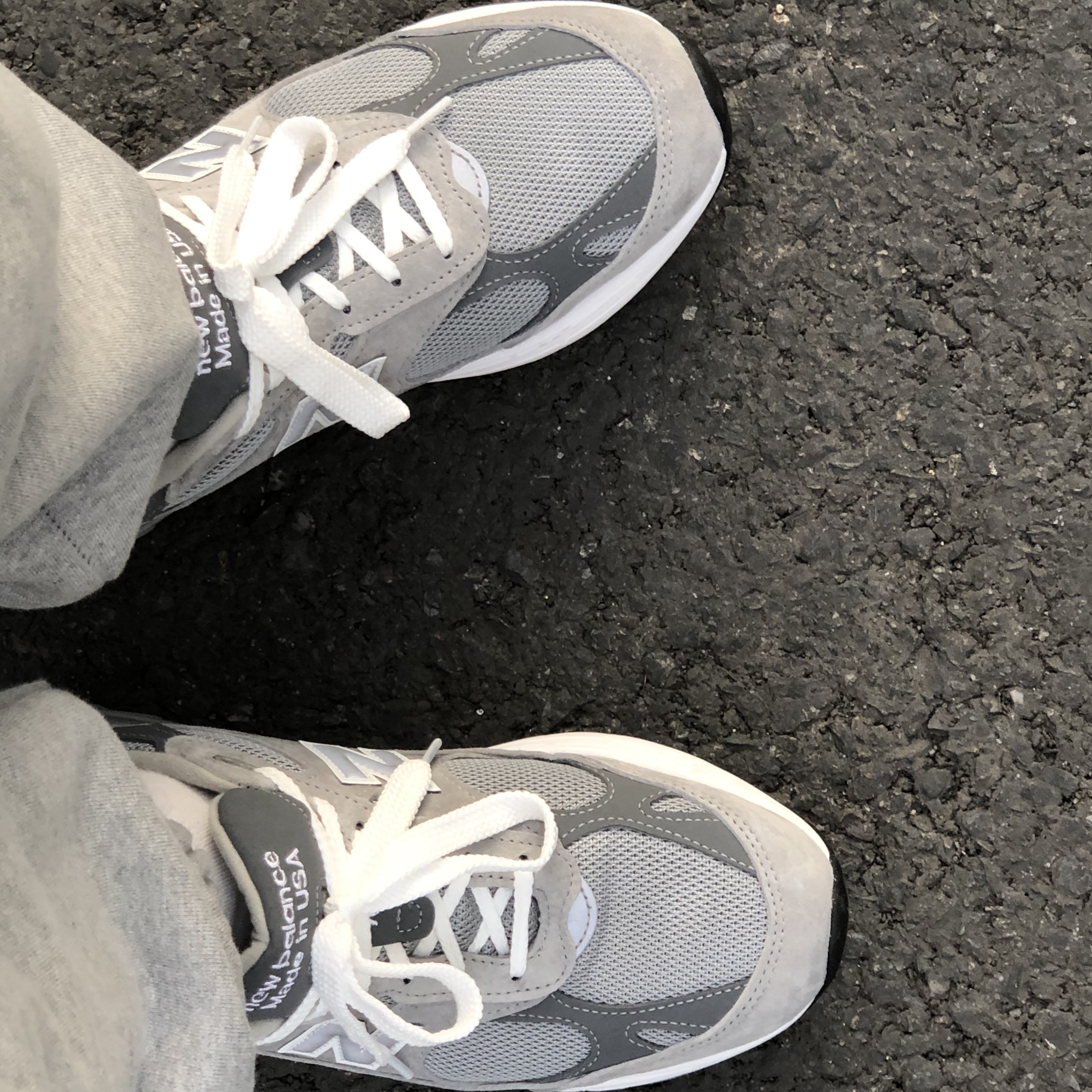 New Balance 993 Made in USA Grey - D Standard 착용 스타일