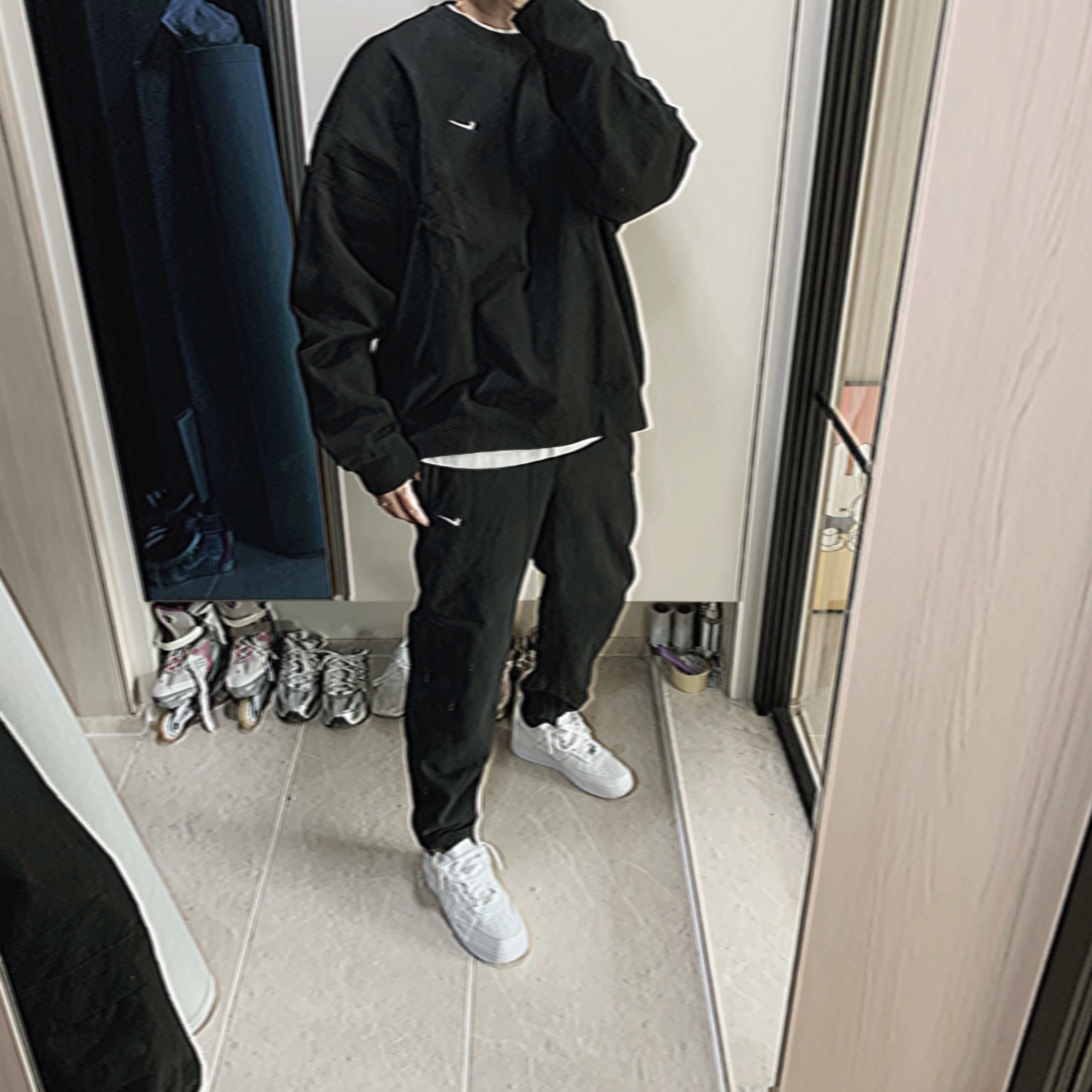 Nike x Cactus Plant Flea Market Air Force 1 Low Premium White 착용 스타일 - 1