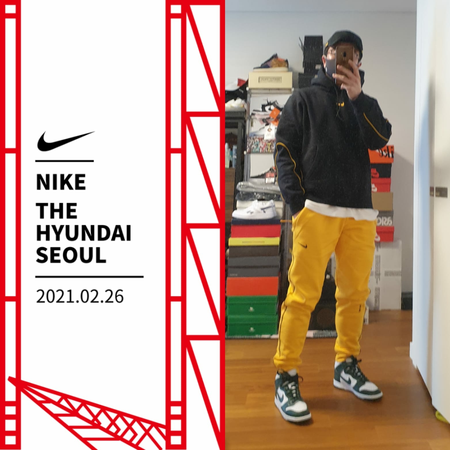 Nike x Drake Nocta Essential Hoodie Black - Asia, Nike x Drake Nocta Essential Cap Black 착용 스타일
