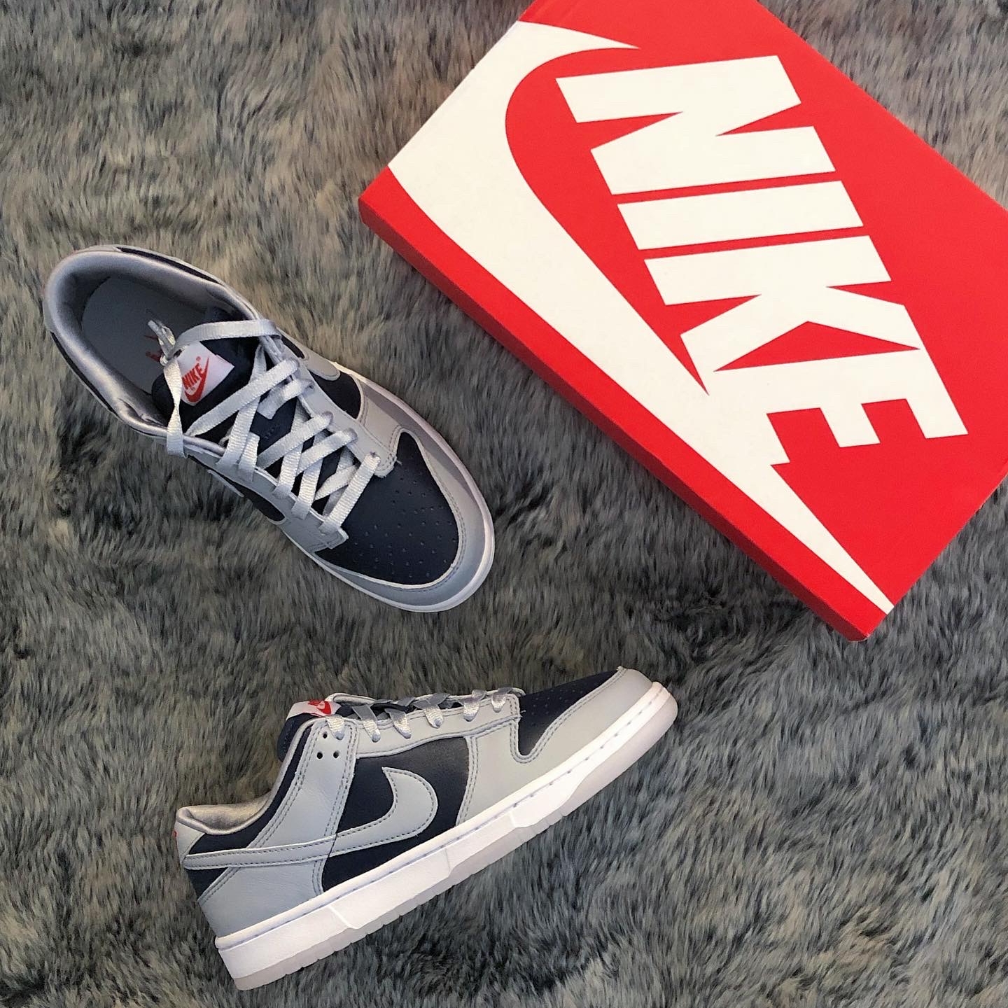 (W) Nike Dunk Low SP College Navy 착용 스타일 - 2