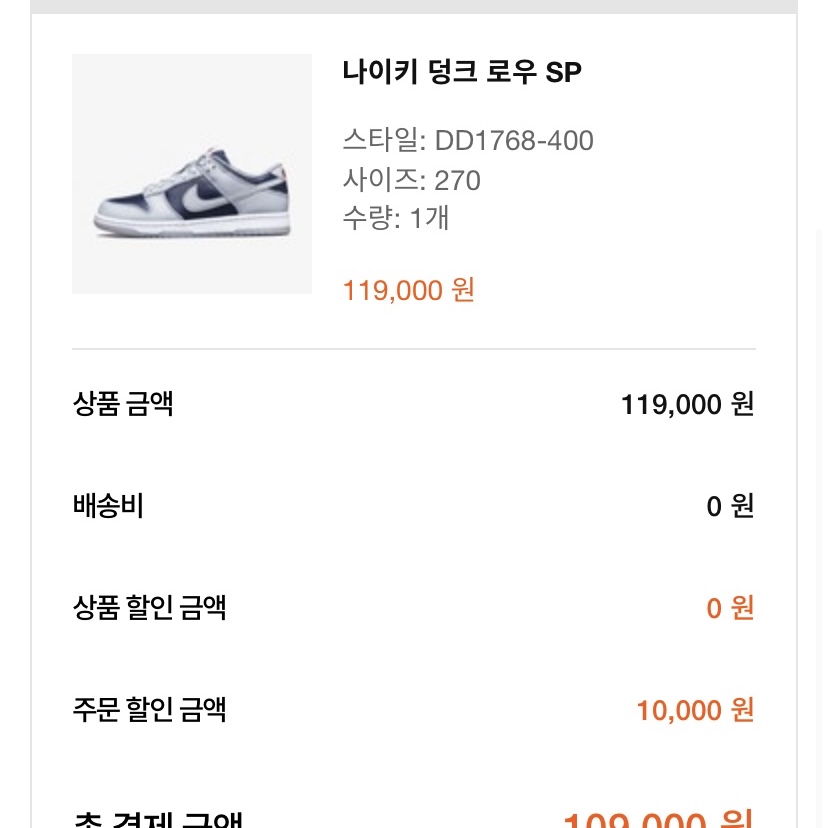 (W) Nike Dunk Low SP College Navy 착용 스타일