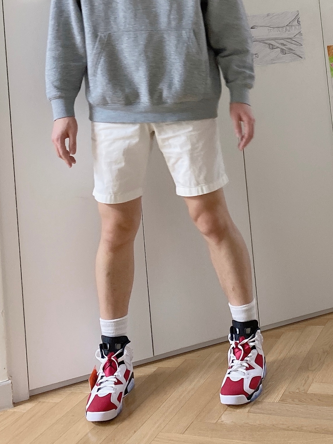 Jordan 6 Retro Carmine 2021 착용 스타일 - 3