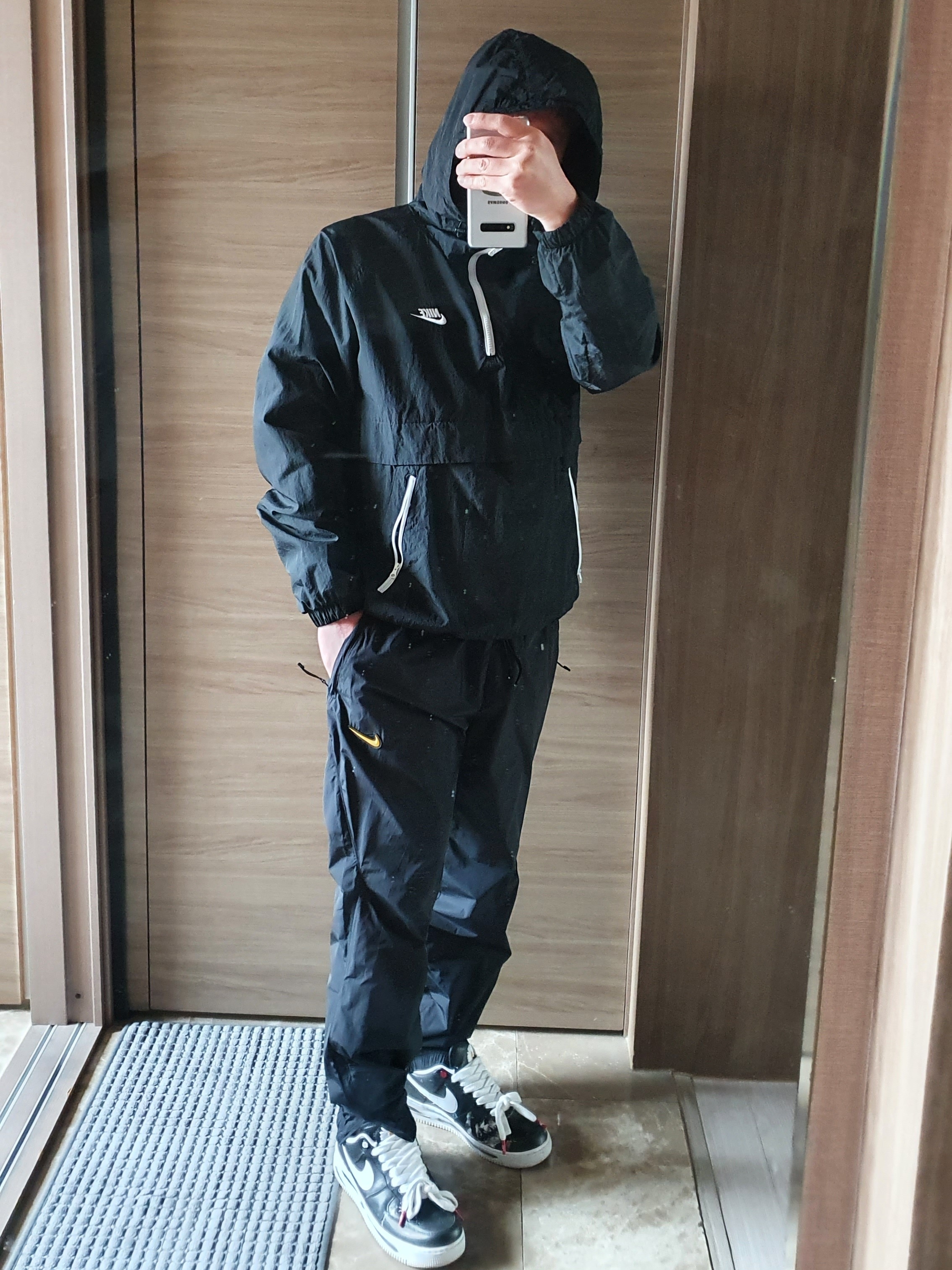 Nike x Peaceminusone Air Force 1 Low Para-Noise, Nike x Drake Nocta Fleece Pants Black - US/EU 착용 스타일