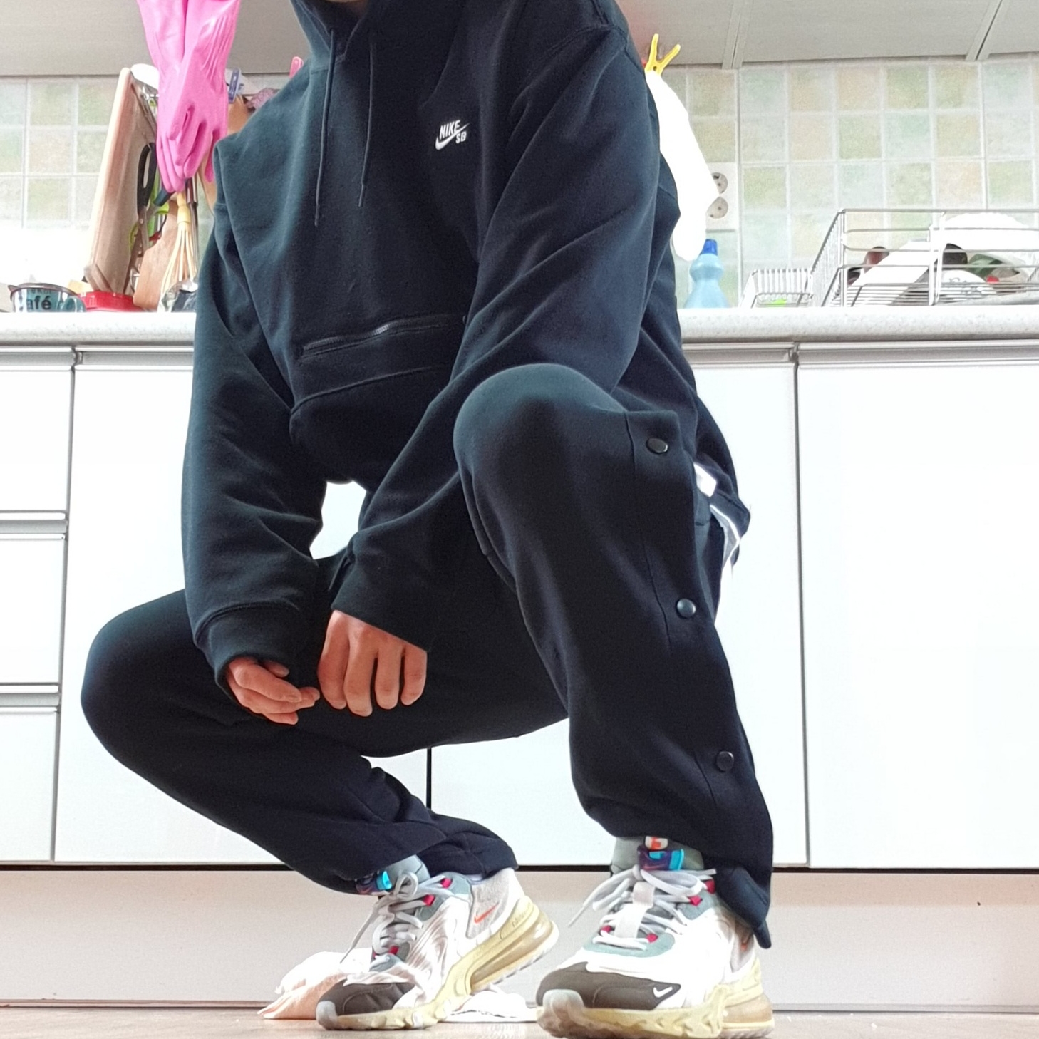 Nike x Travis Scott Air Max 270 React Cactus Trails 착용 스타일