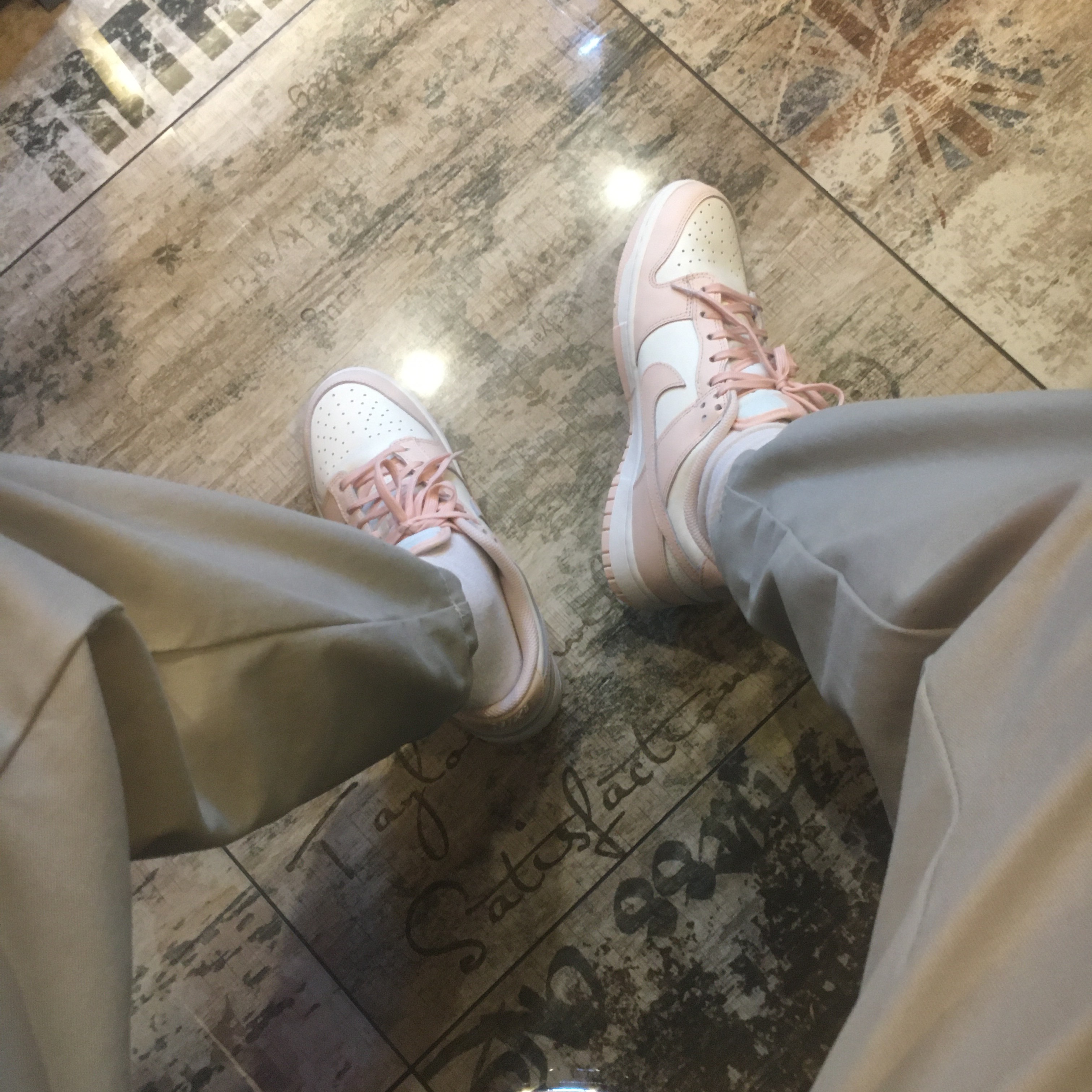 (W) Nike Dunk Low Orange Pearl 착용 스타일