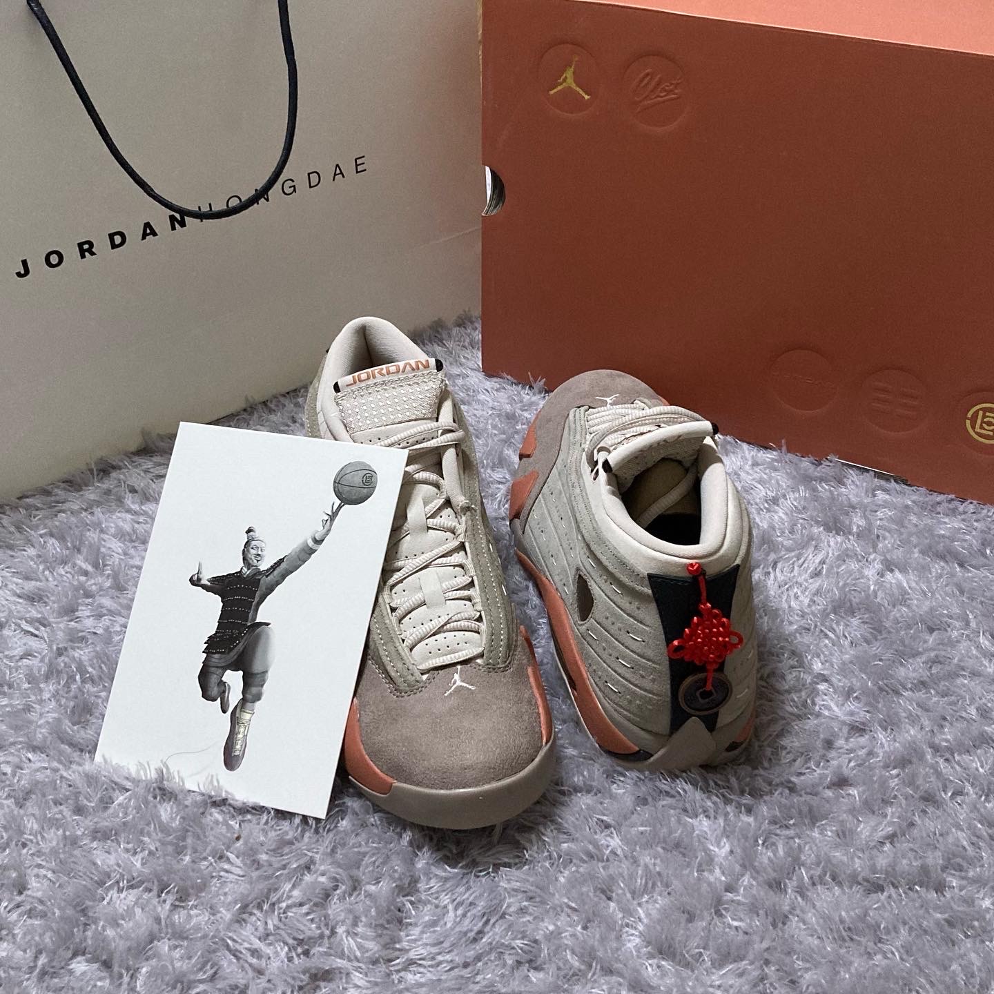 Jordan 14 x Clot Retro Low Terracotta 착용 스타일