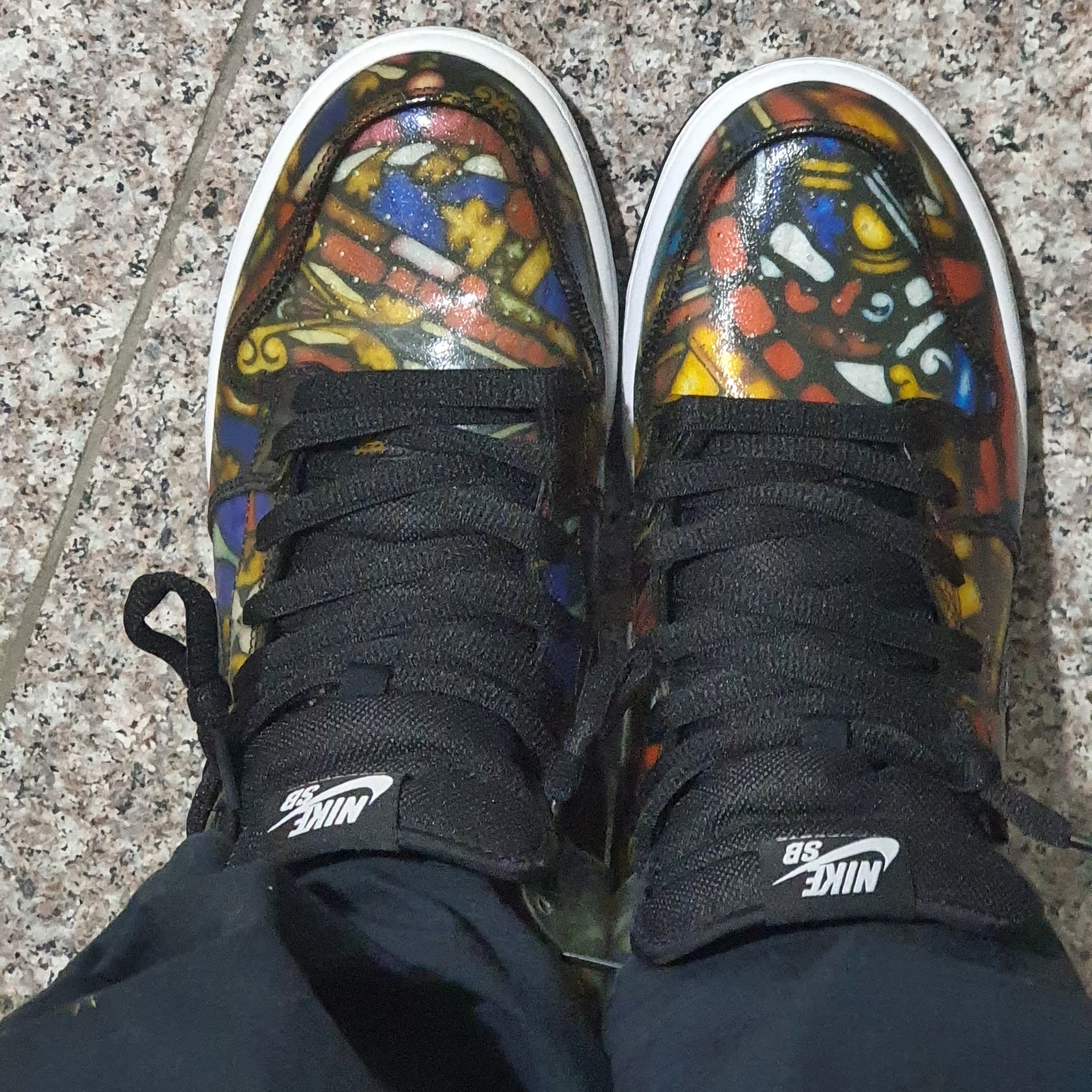 Nike x Concepts Dunk SB High Stained Glass 착용 스타일