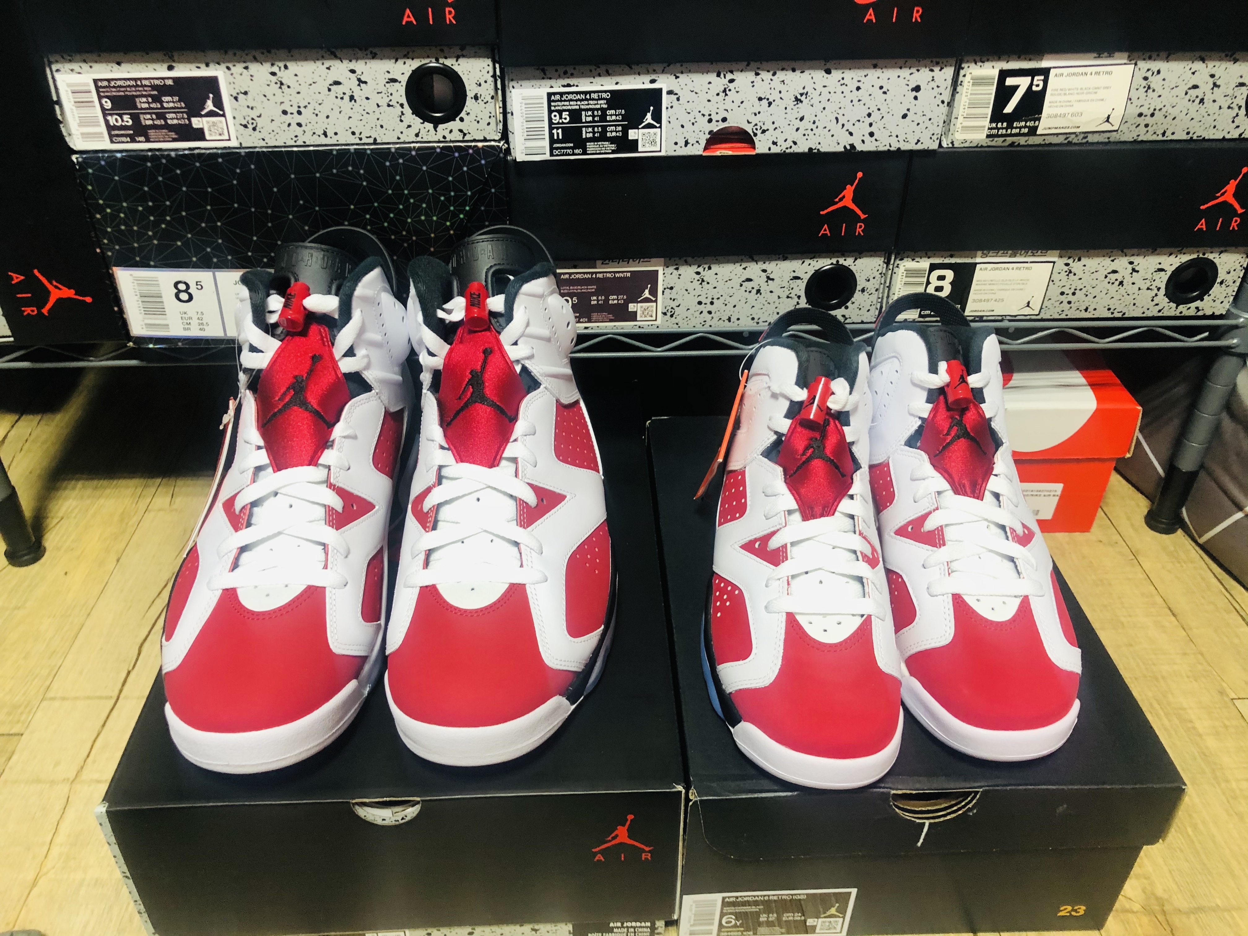 Jordan 6 Retro Carmine 2021, (GS) Jordan 6 Retro Carmine 2021 착용 스타일 - 2
