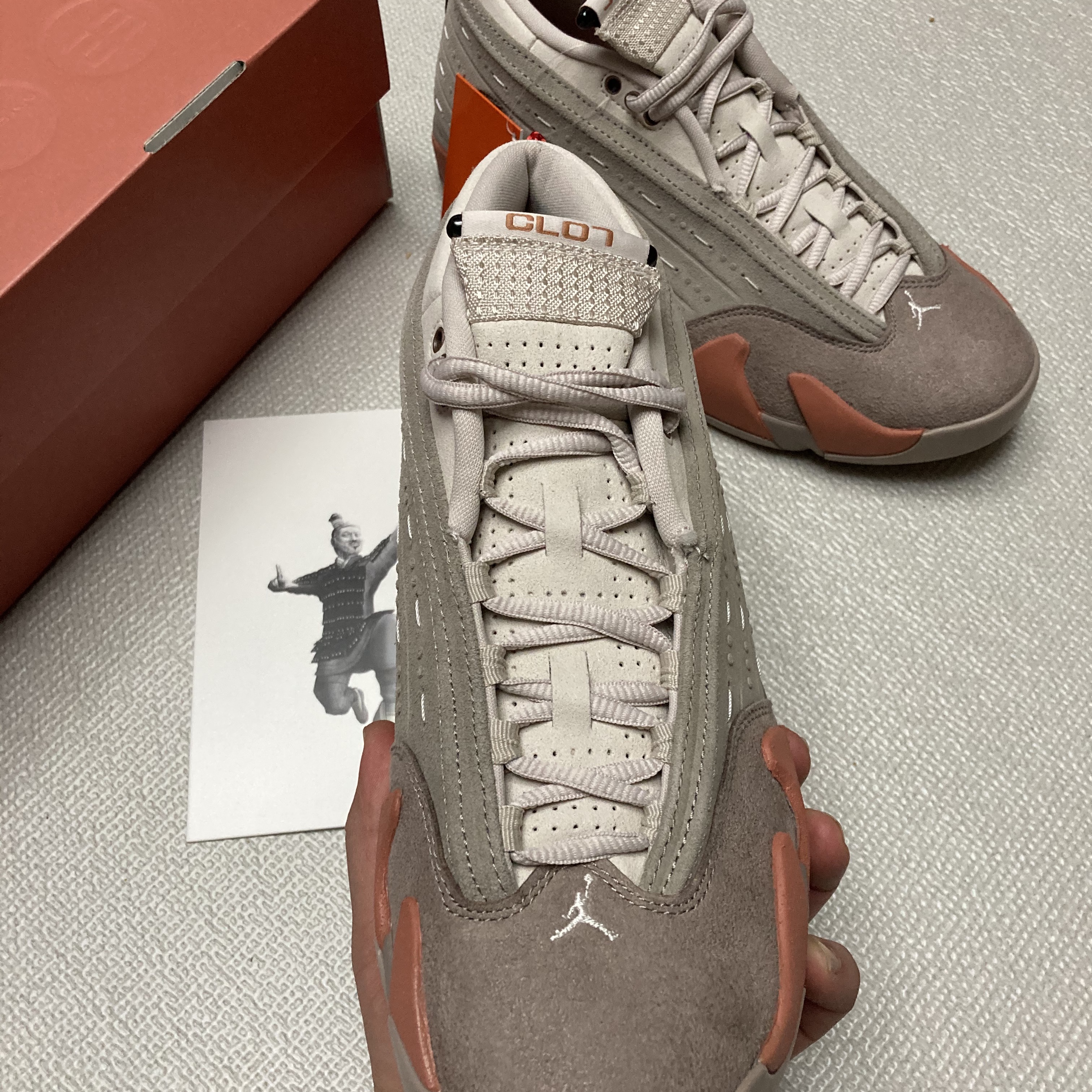 Jordan 14 x Clot Retro Low Terracotta 착용 스타일 - 3