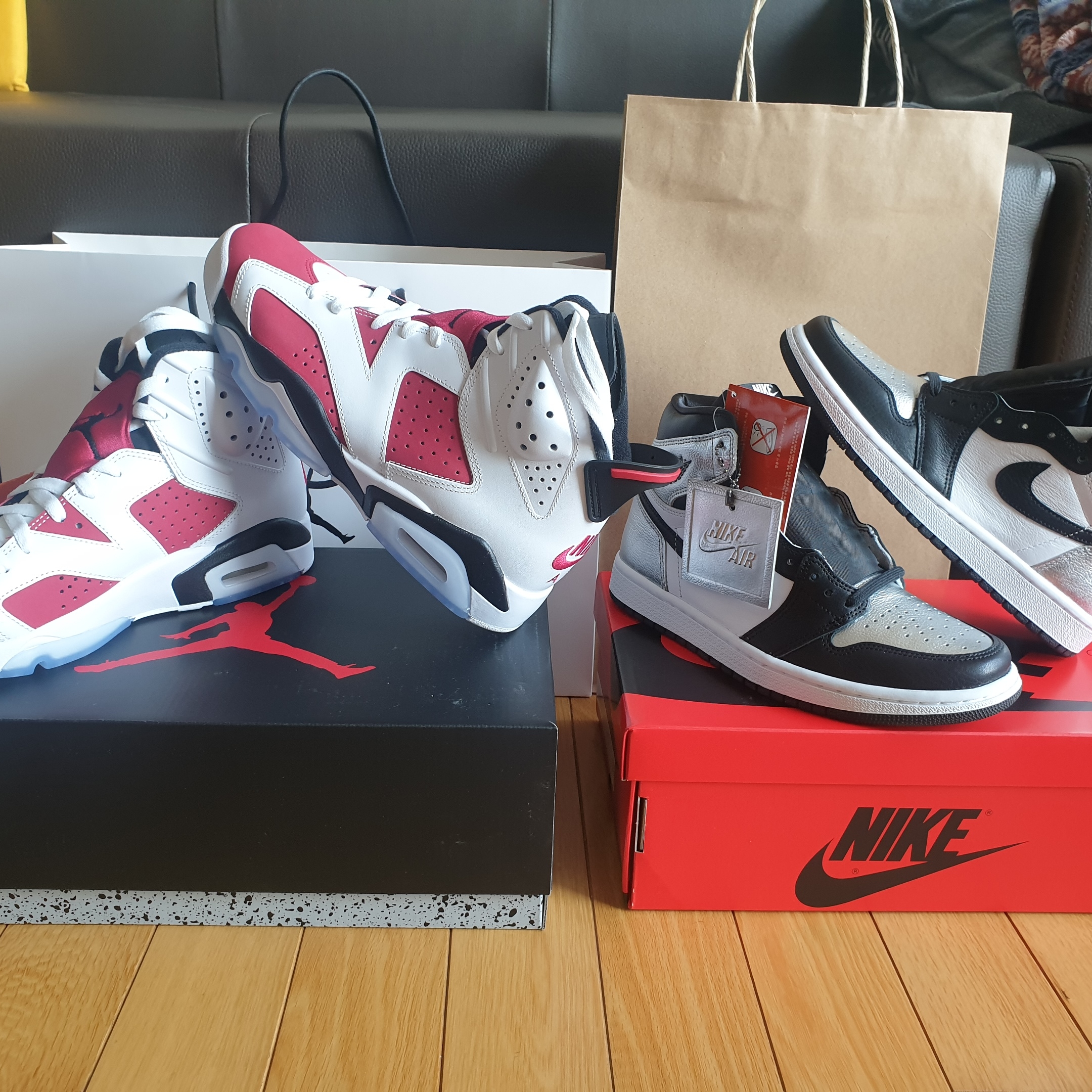 (W) Jordan 1 Retro High OG Silver Toe 착용 스타일 - 5