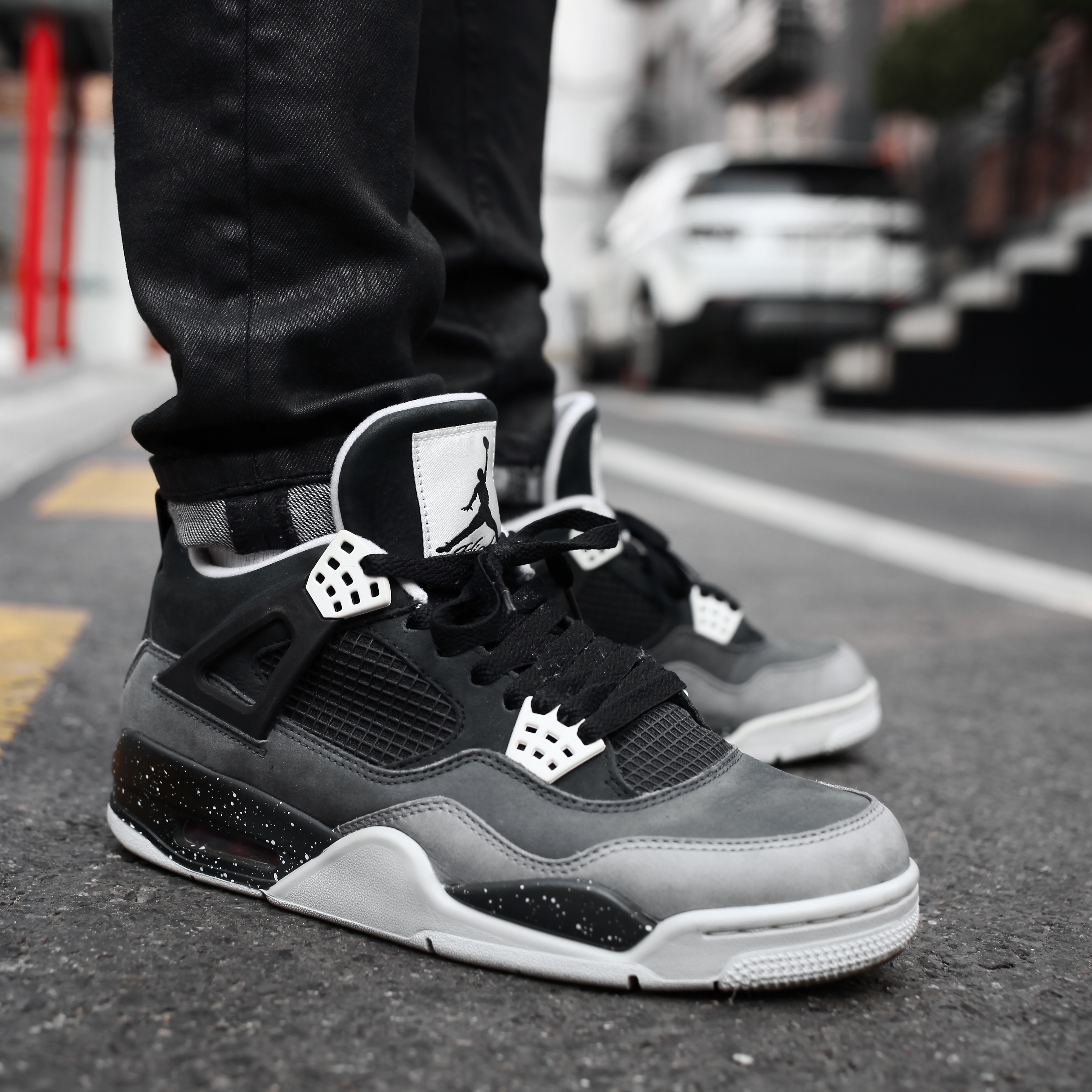 Jordan 4 Retro Fear Pack 착용 스타일 - 1