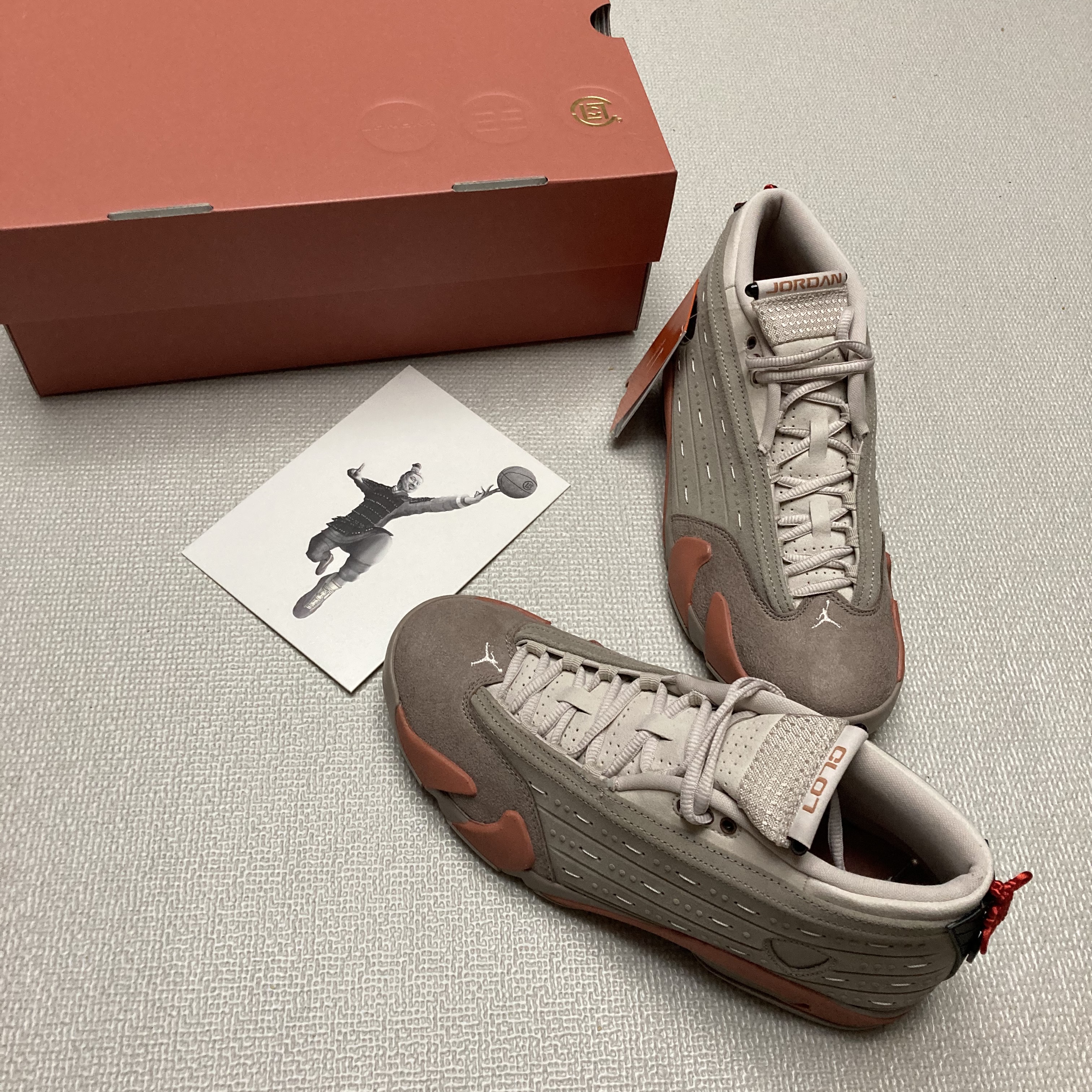 Jordan 14 x Clot Retro Low Terracotta 착용 스타일 - 1