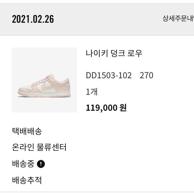 (W) Nike Dunk Low Orange Pearl 착용 스타일