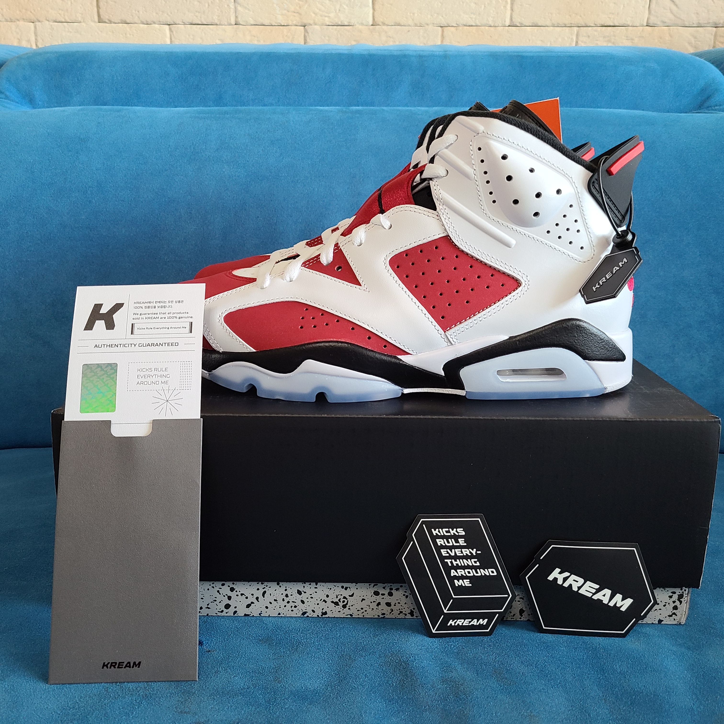 Jordan 6 Retro Carmine 2021 착용 스타일 - 1