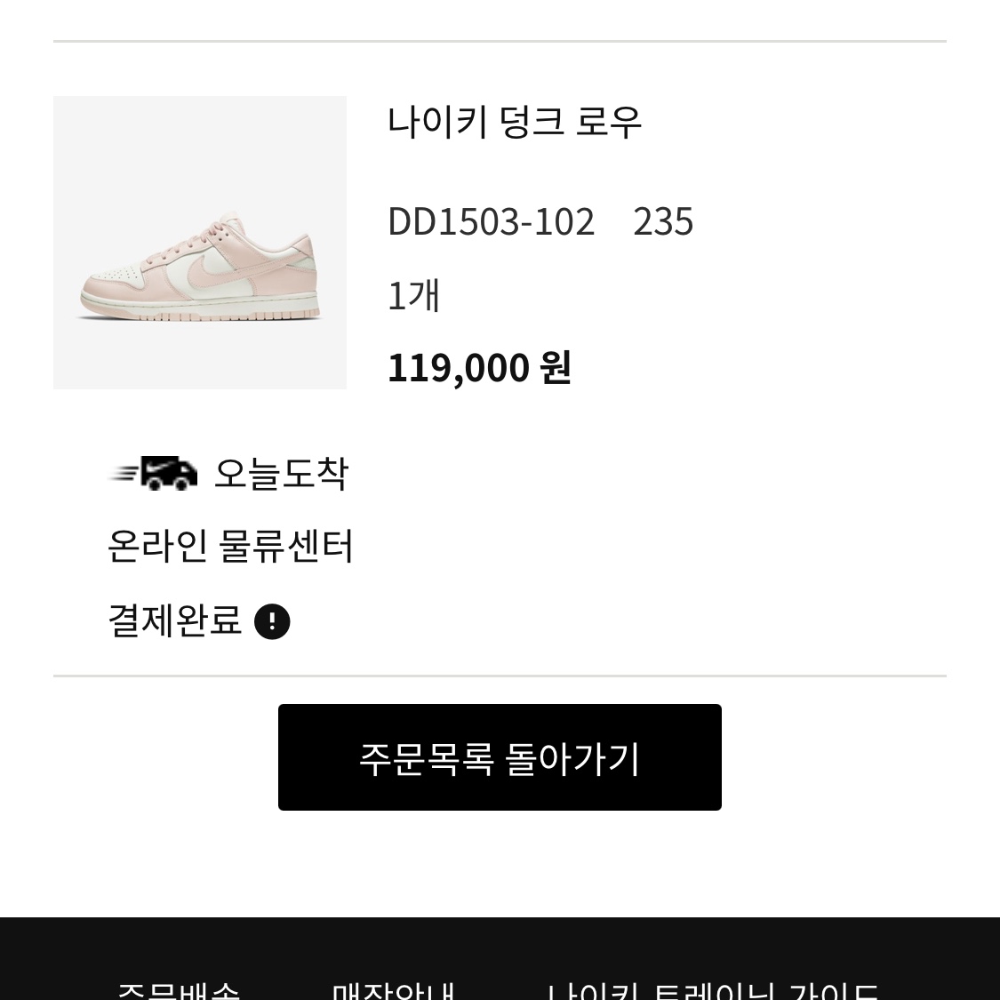 (W) Nike Dunk Low Orange Pearl 착용 스타일 - 2