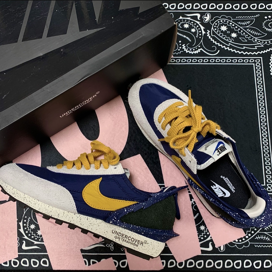 (W) Nike x Undercover Daybreak Obsidian 착용 스타일
