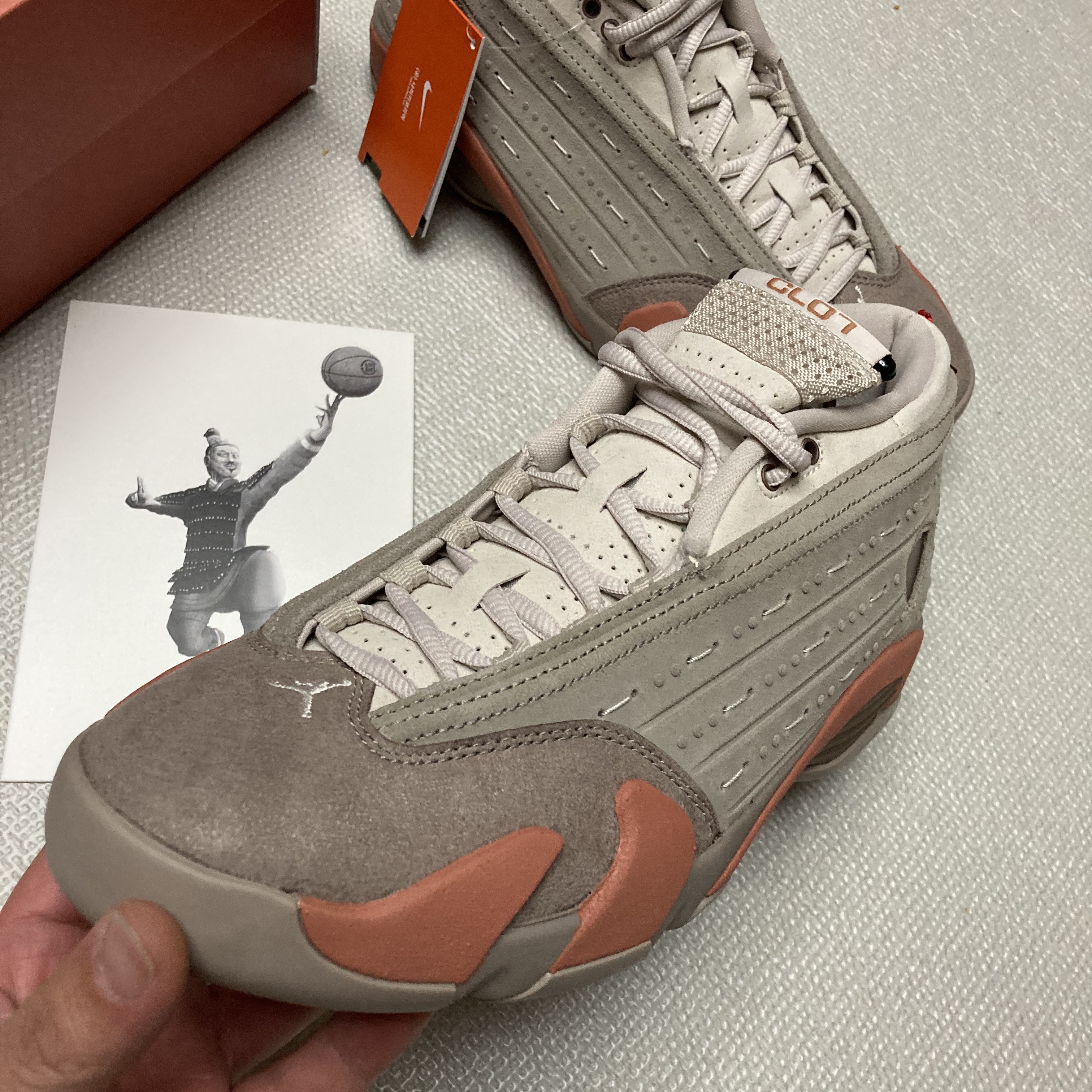 Jordan 14 x Clot Retro Low Terracotta 착용 스타일 - 2