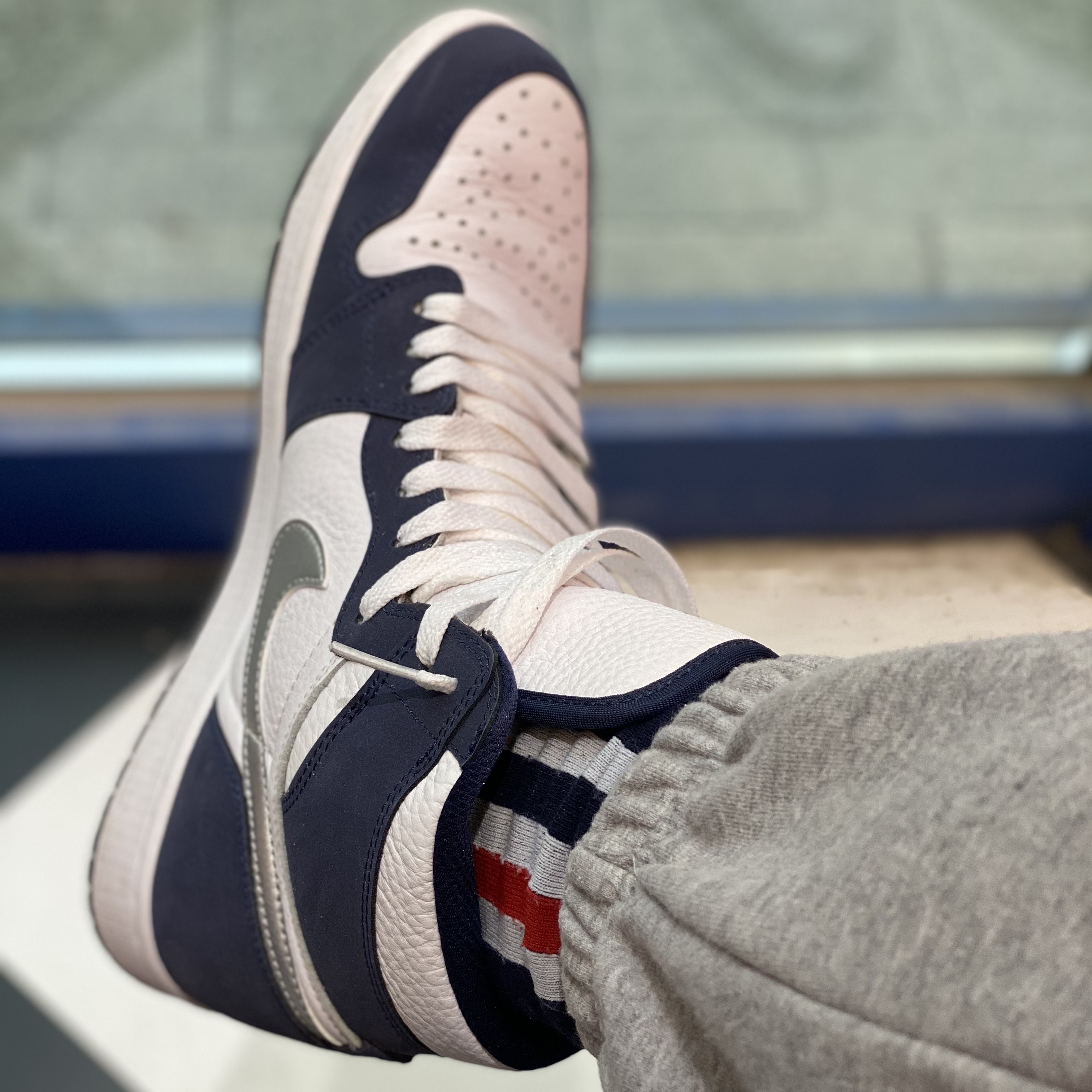 Jordan 1 Retro High OG CO.JP Midnight Navy 착용 스타일