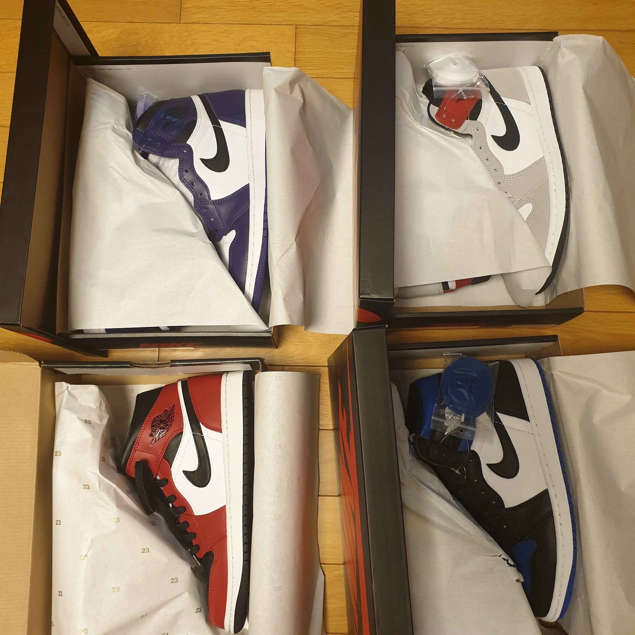 Jordan 1 Retro High OG Royal Toe 착용 스타일 - 2