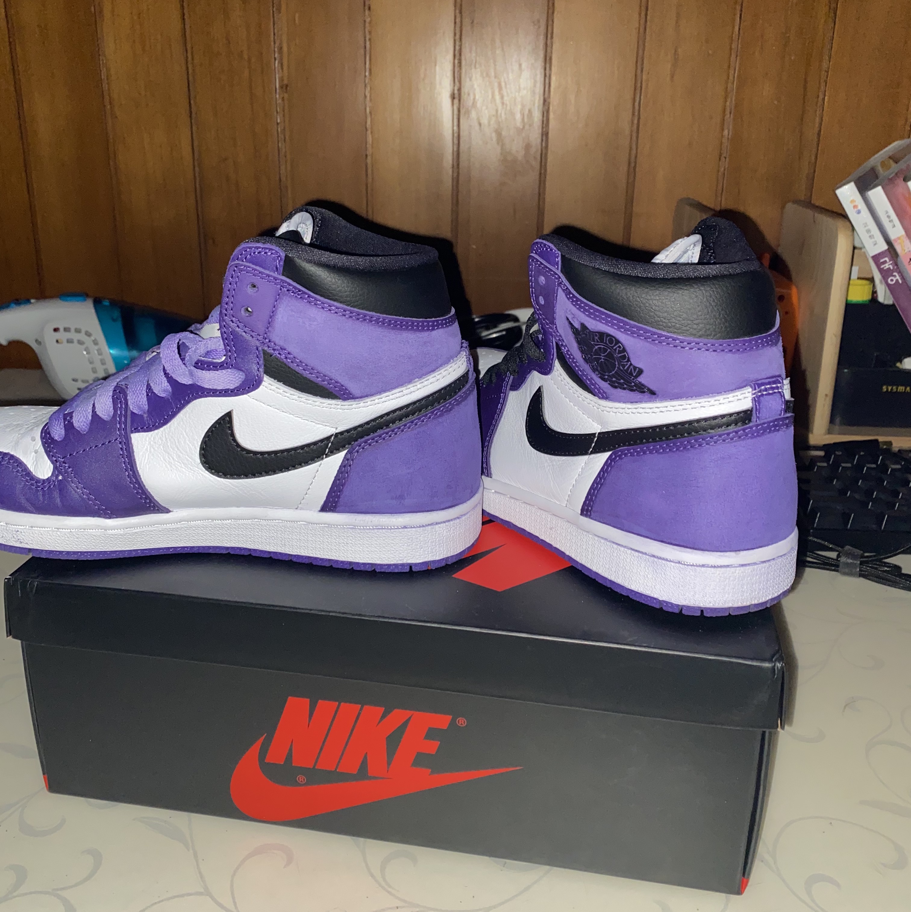 Jordan 1 Retro High OG Court Purple 2020 착용 스타일 - 2