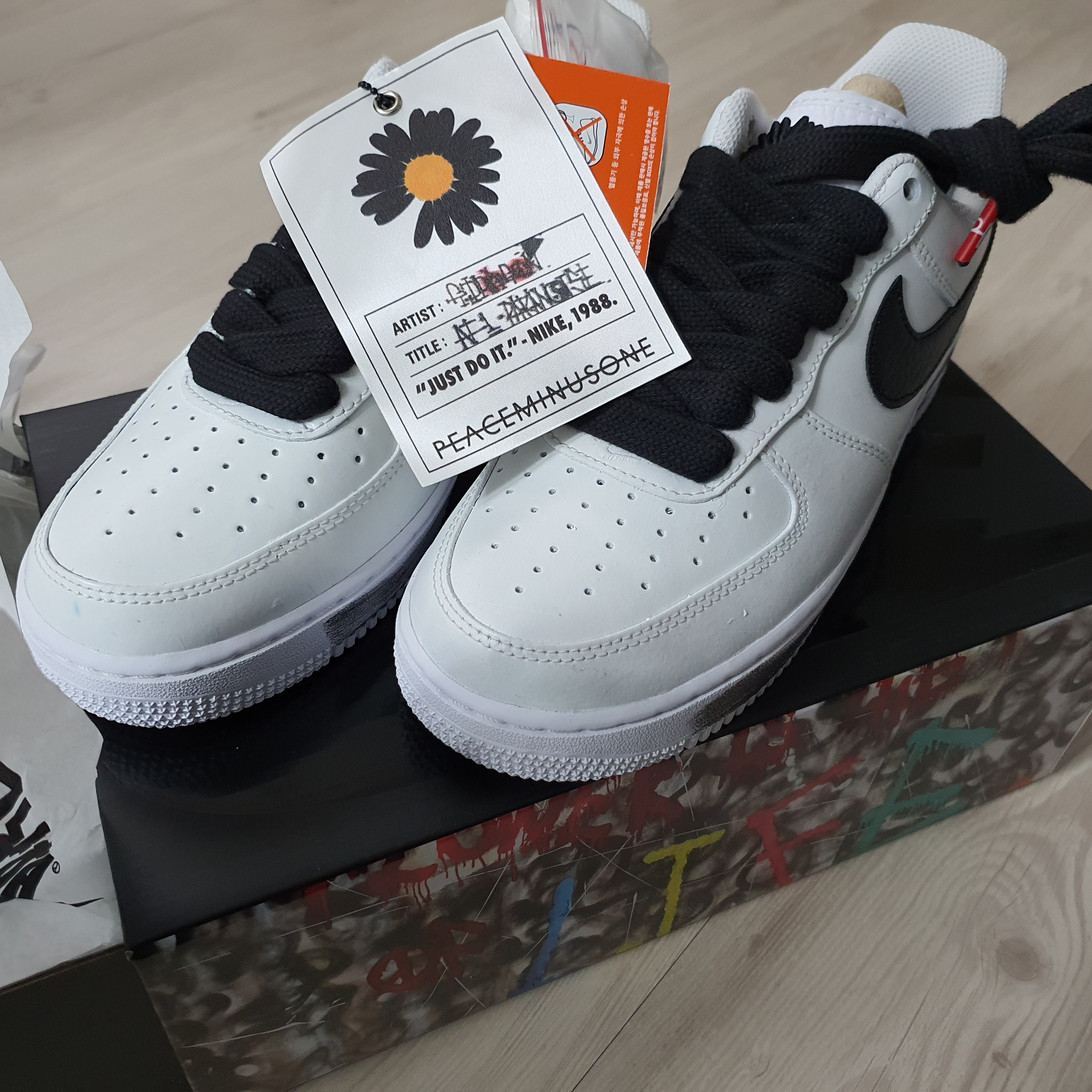 Nike x Peaceminusone Air Force 1 Low Para-Noise 2.0 착용 스타일