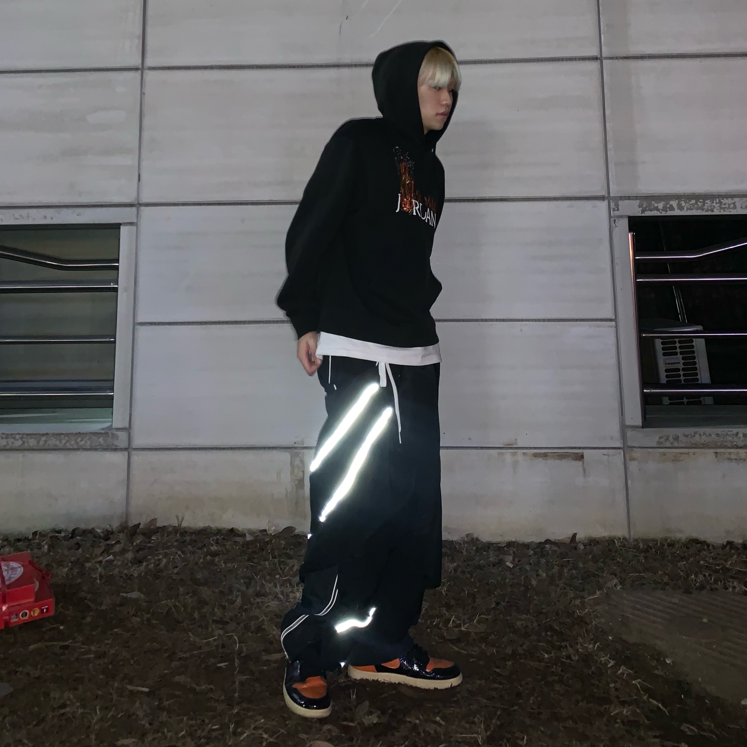 Jordan x Travis Scott MJ Fleece Hoodie - Asia, Jordan 1 Retro High Shattered Backboard 3.0 착용 스타일 - 2