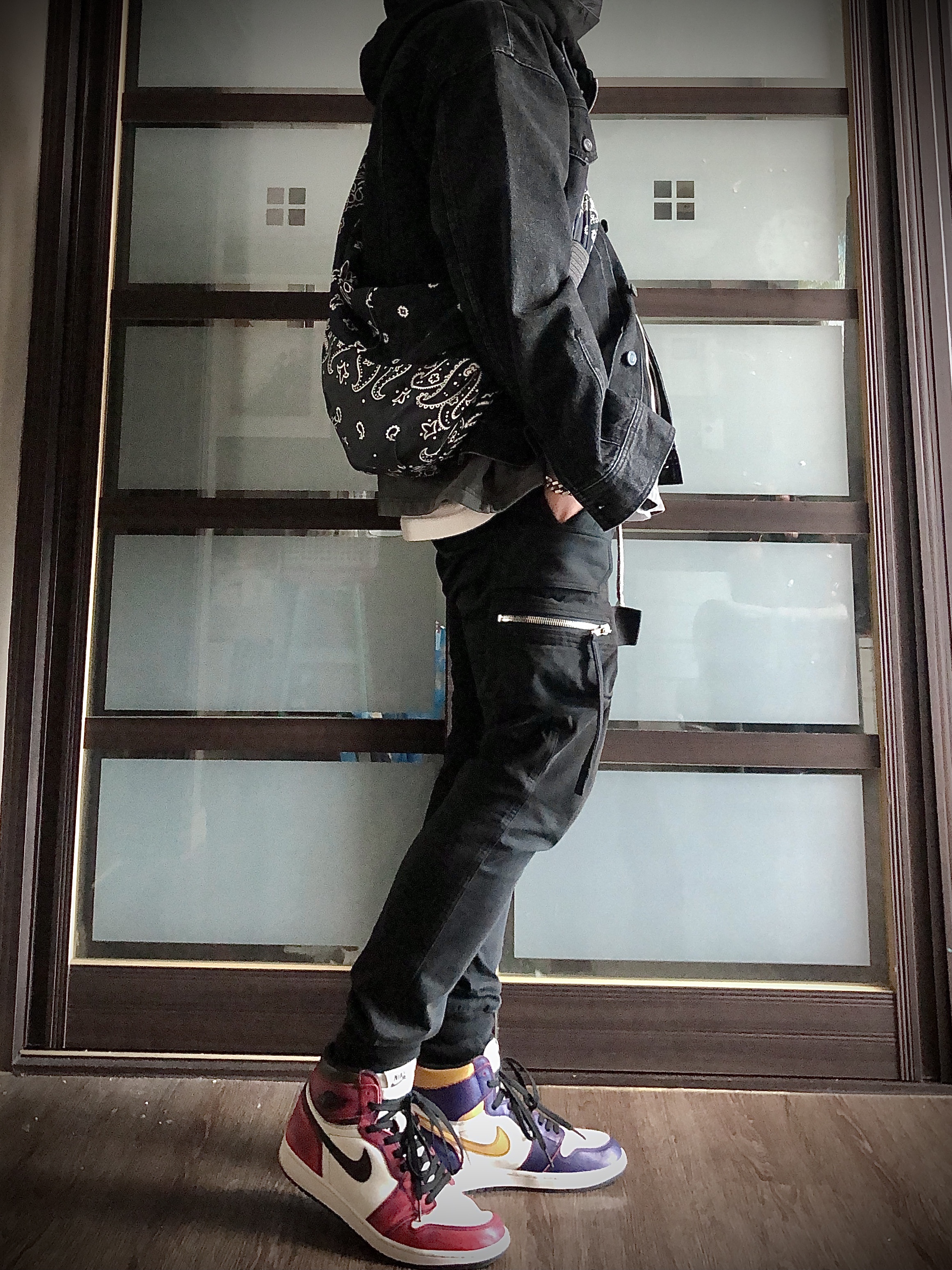 Jordan 1 Retro High OG Defiant SB LA to Chicago 착용 스타일 - 2