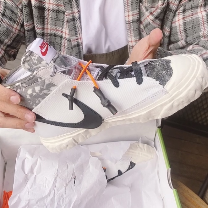 Nike x Readymade Blazer Mid White 착용 스타일 - 1