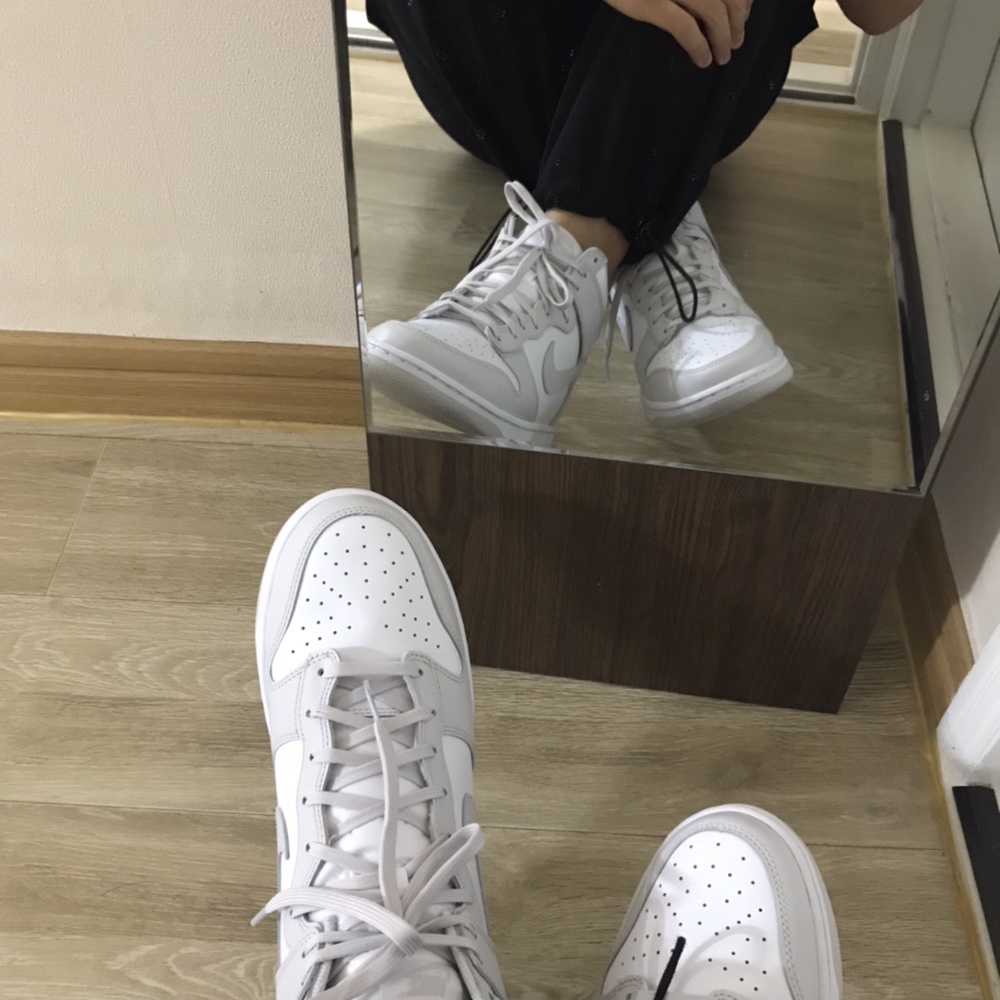 Nike Dunk High Retro Vast Grey 착용 스타일