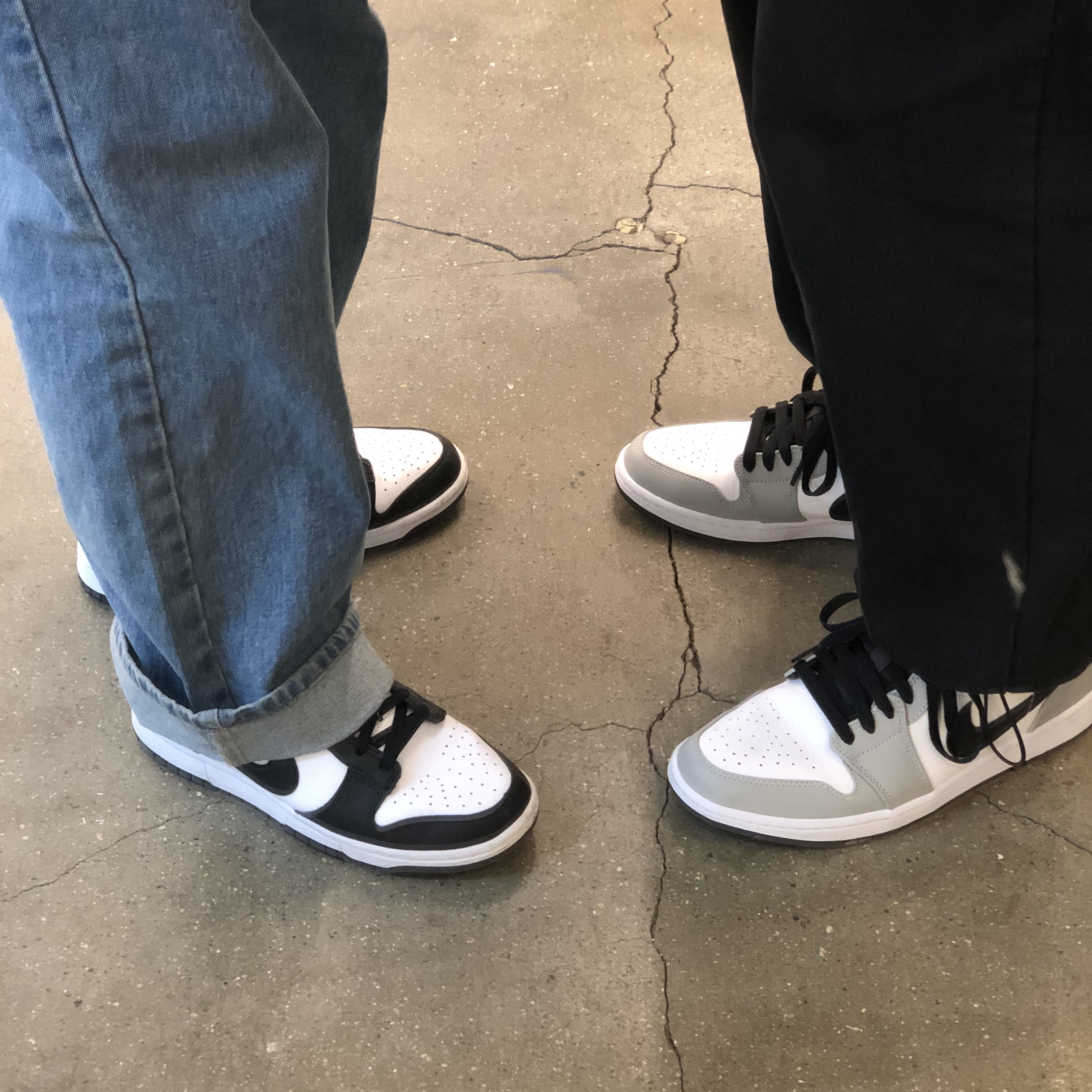 Nike Dunk Low Retro Black, (W) Nike Dunk Low Black 착용 스타일