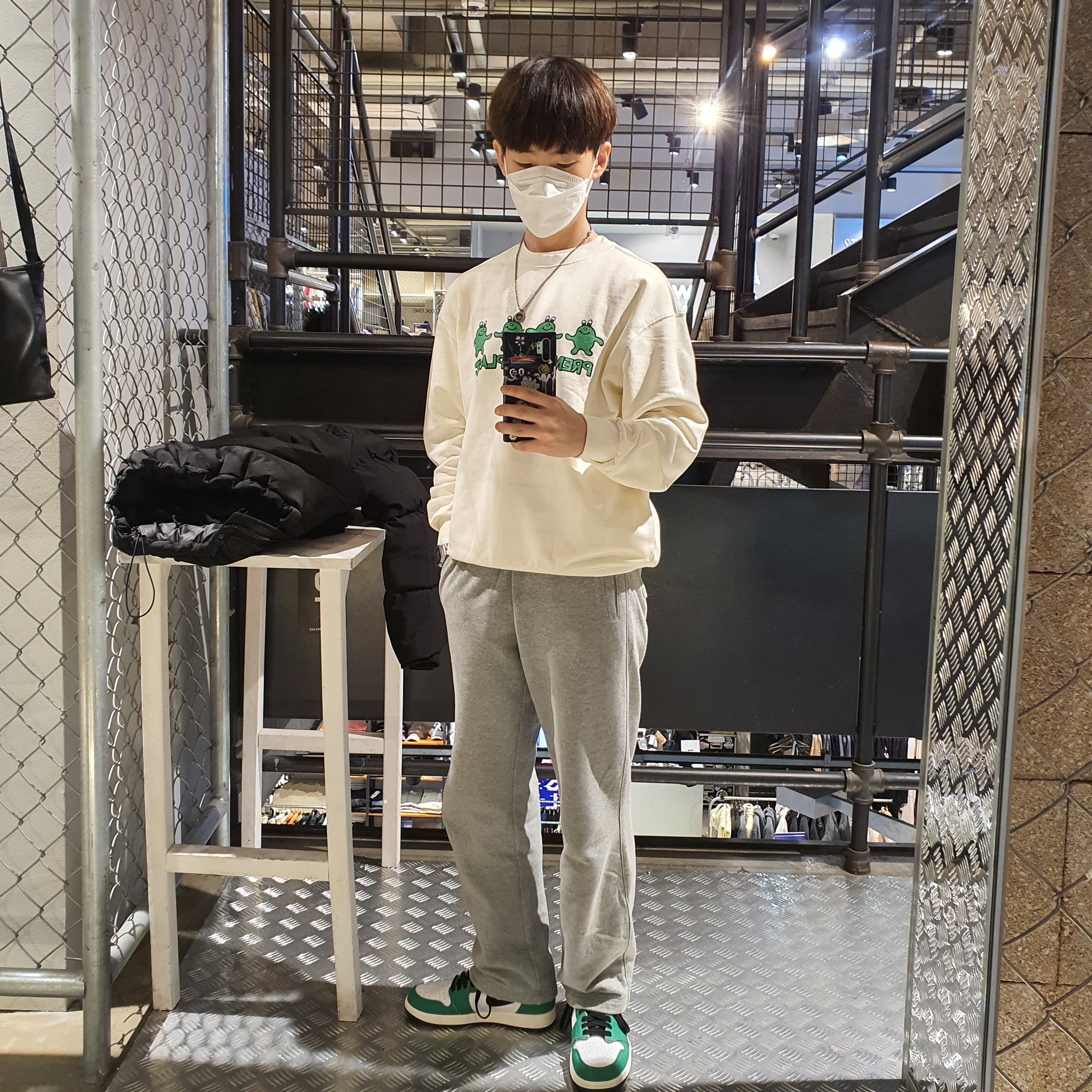 (W) Jordan 1 Retro High OG Lucky Green 착용 스타일