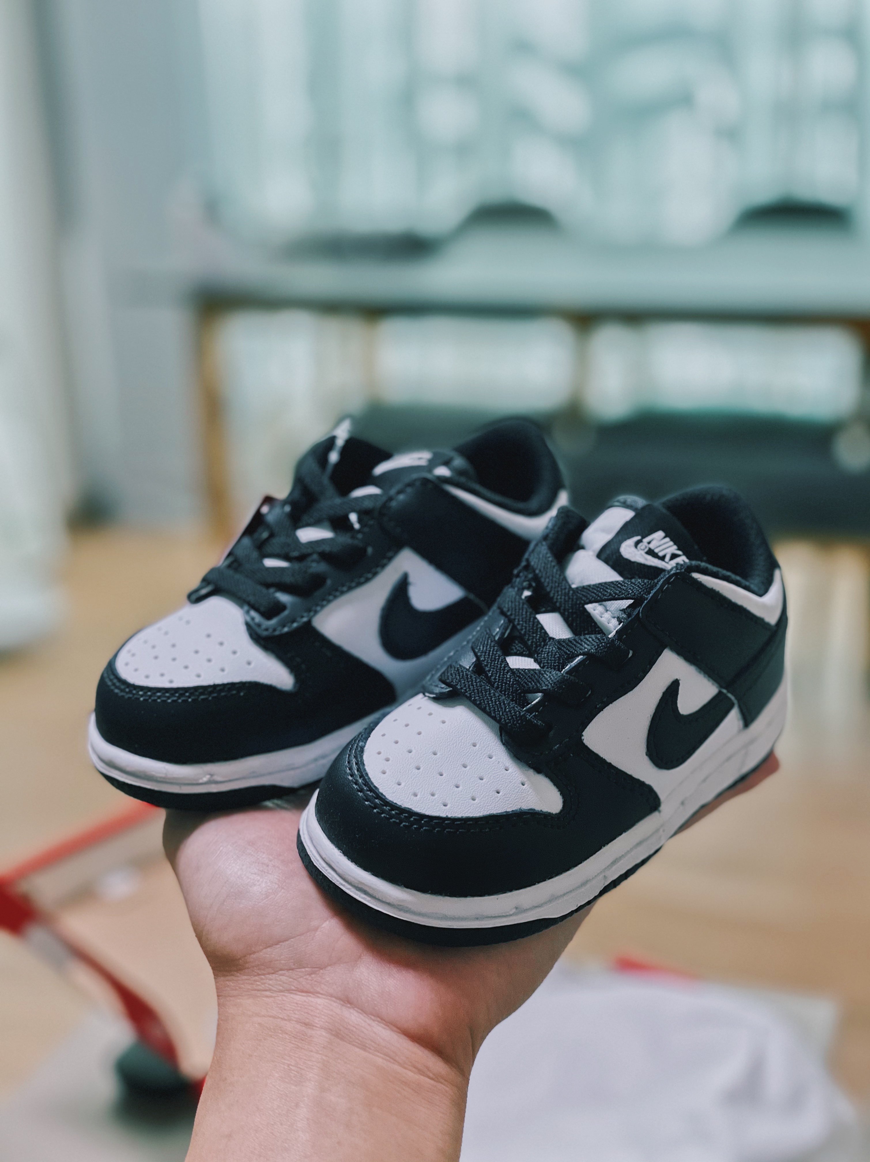 (TD) Nike Dunk Low Black 착용 스타일 - 1