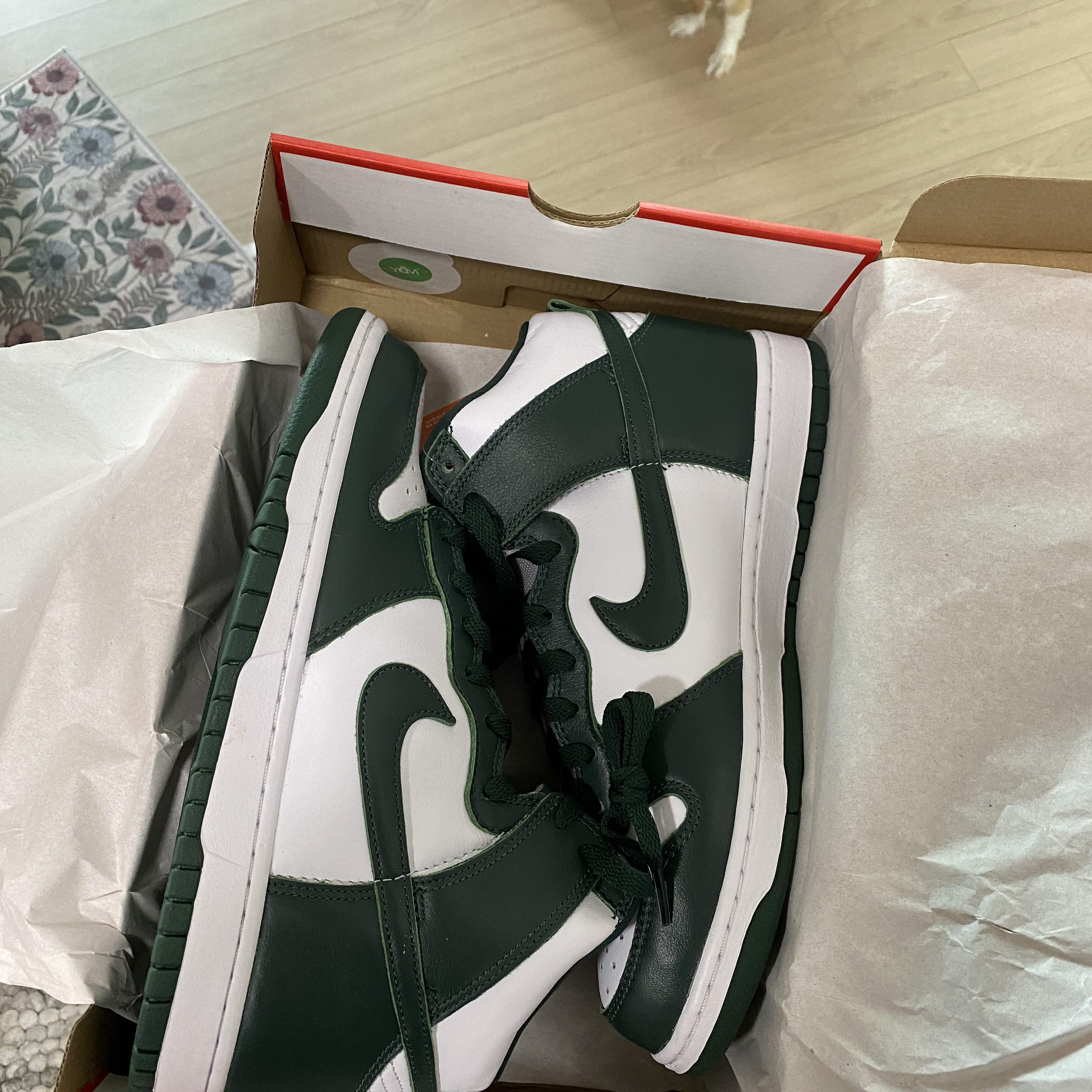 Nike Dunk High SP Spartan Green 착용 스타일 - 1