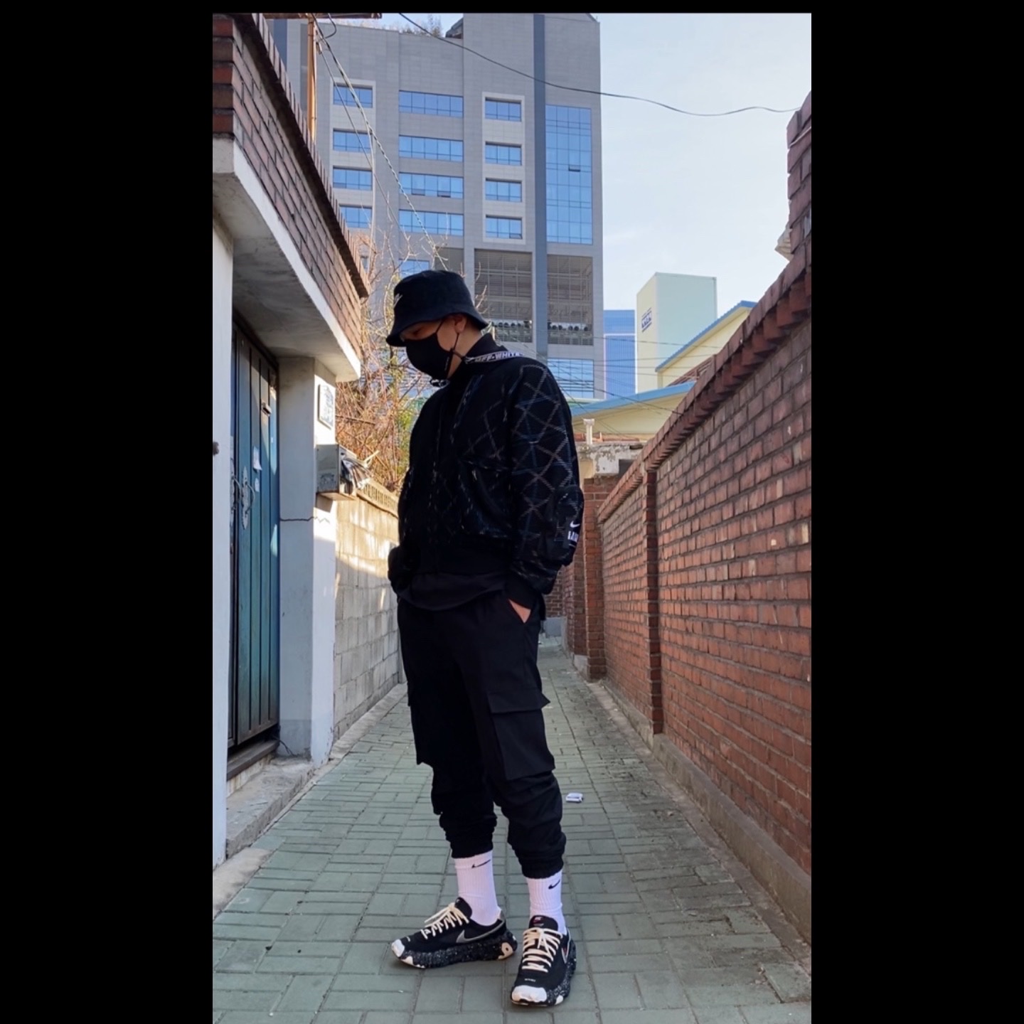 Nike x Undercover Overbreak SP Black, Nike x Undercover NRG Knit MA-1 Bomber Jacket Black - Asia 착용 스타일